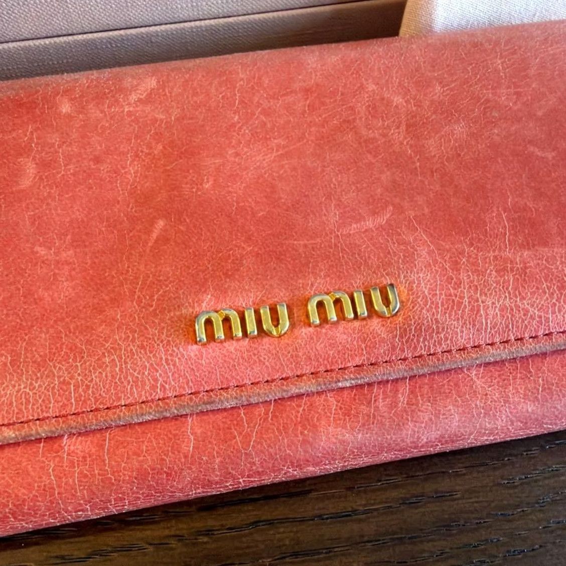 Miu Miu miu miu Women Wallet Pink Leather Long Limited Edition Designer Collection Size ONE SIZE - 2 Thumbnail