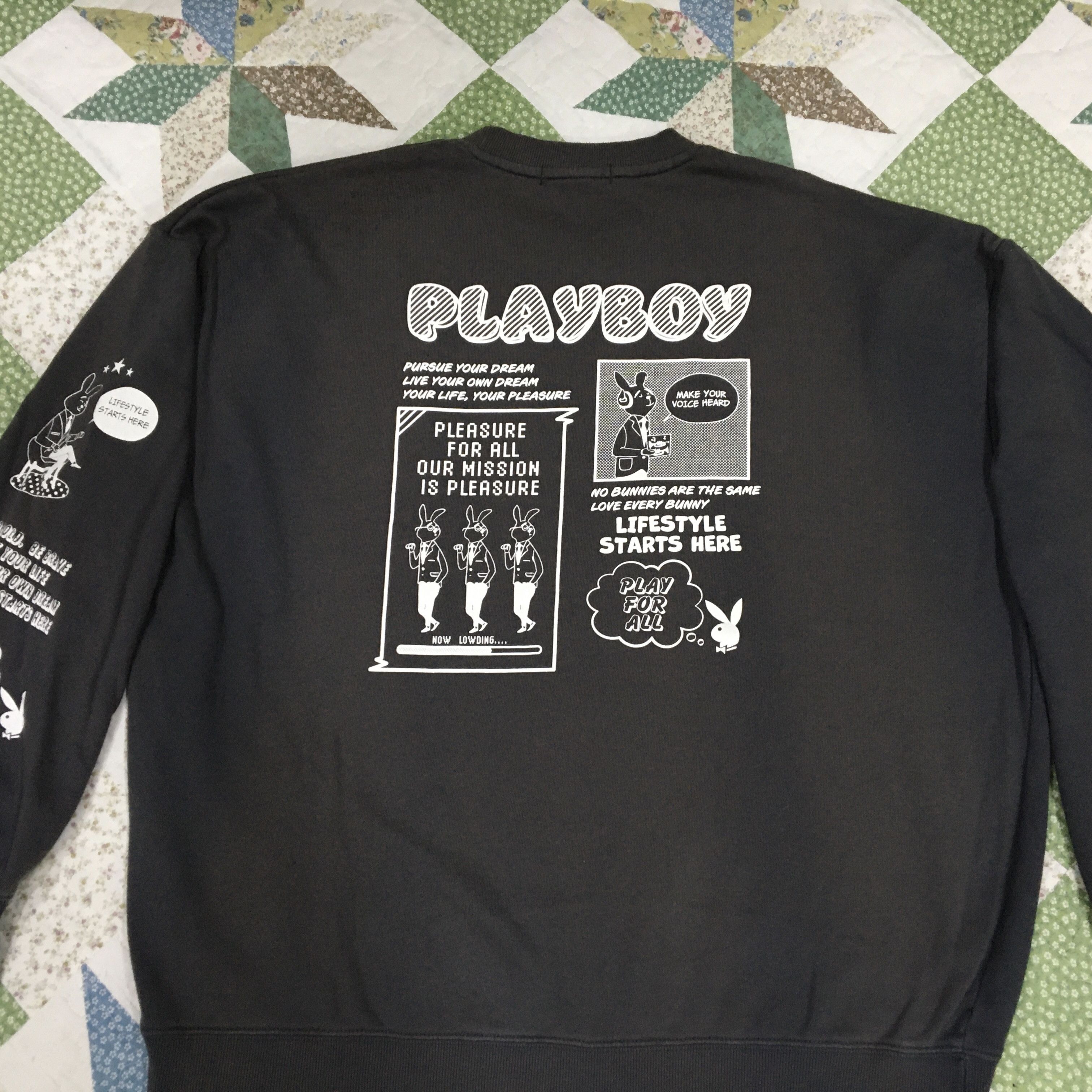 Playboy Playboy Crewneck Sweatshirt Size L / US 10 / IT 46 - 3 Thumbnail