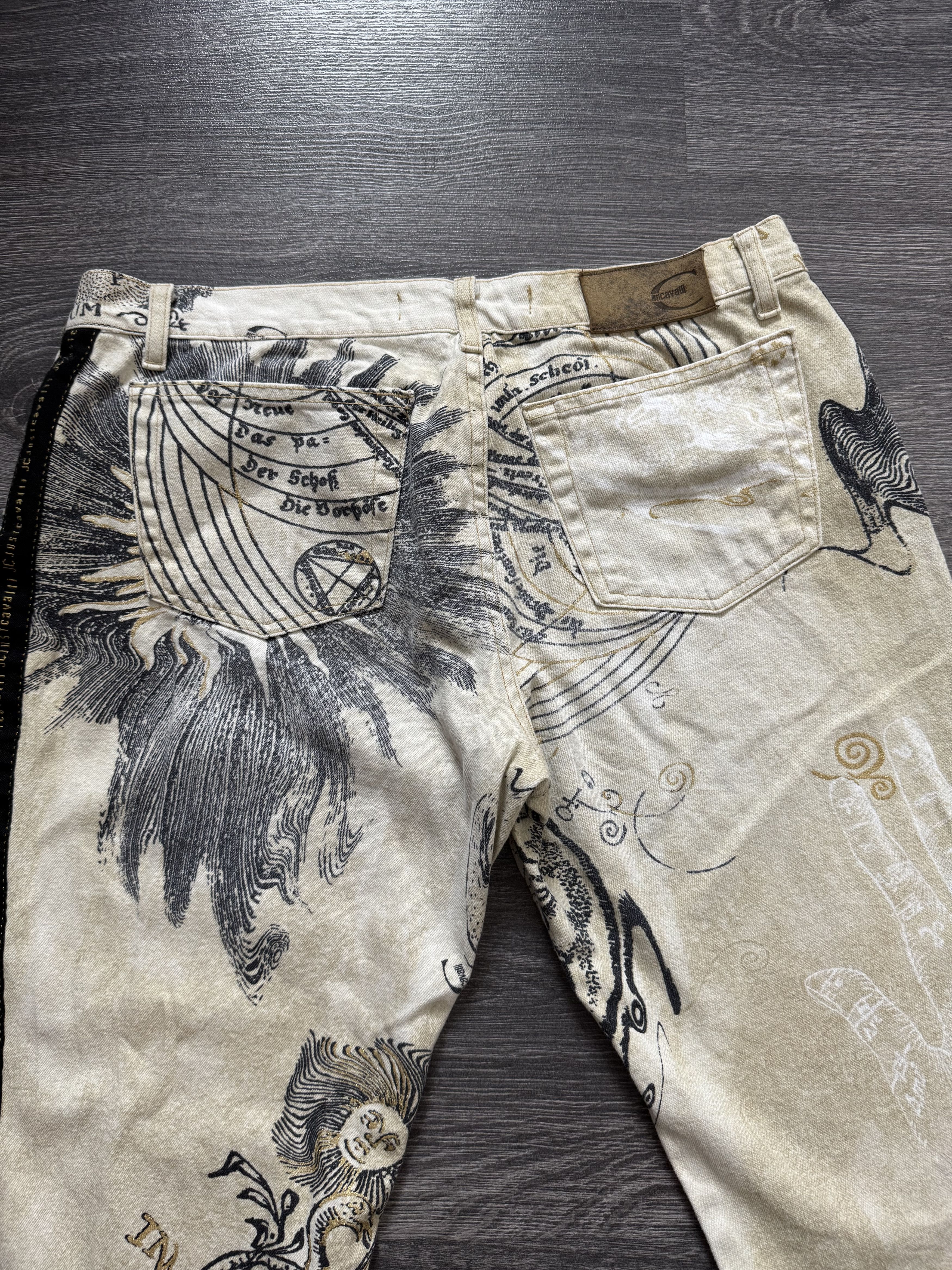 Just Cavalli AW2003 Cavalli Zodiac Astrology Imperial Beige Pants Size US 30 / EU 46 - 5 Thumbnail
