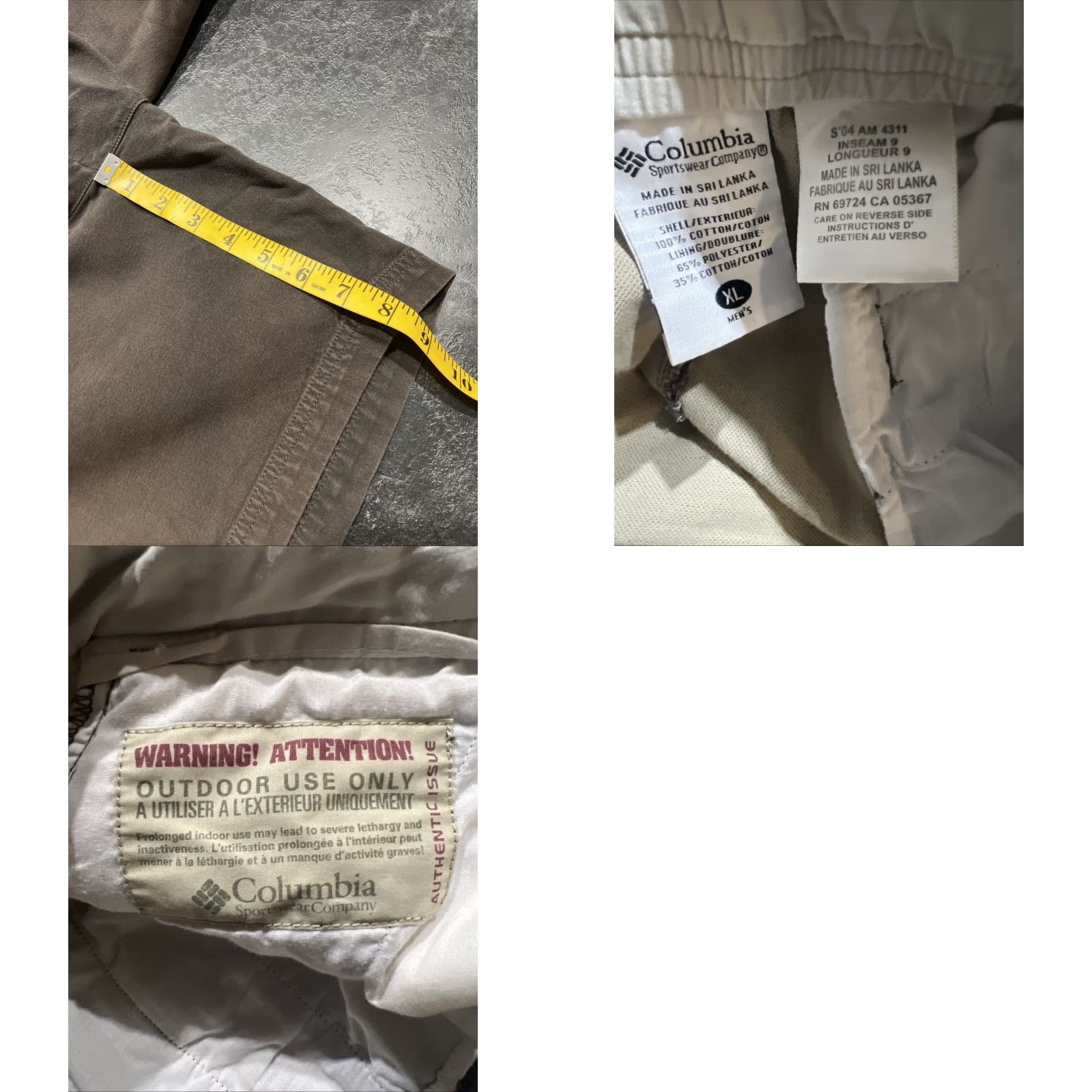 Vintage VINTAGE Columbia Cargo Shorts belted Outdoor Size XL Brown Men’s Size US 36 / EU 52 - 8 Thumbnail