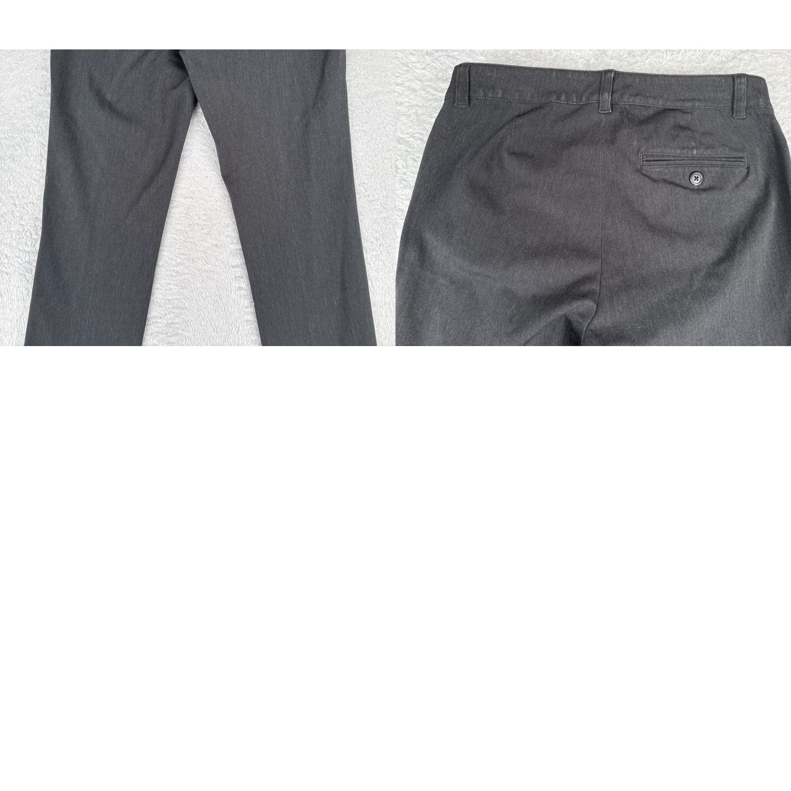 Ralph Lauren Lauren Ralph Lauren Pants Women 6P Gray Cotton Twill Low Rise 29x27 Straight Leg Chino Pockets Zipper Size 28" / US 6 / IT 42 - 10 Thumbnail