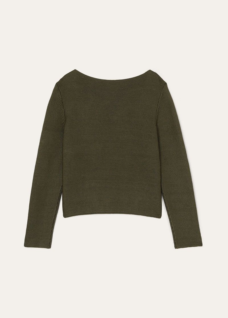 Loro Piana o1srvl11e0526 FAP2757 Scrivia Sweater in Green Size XS / US 0-2 / IT 36-38 - 6 Thumbnail