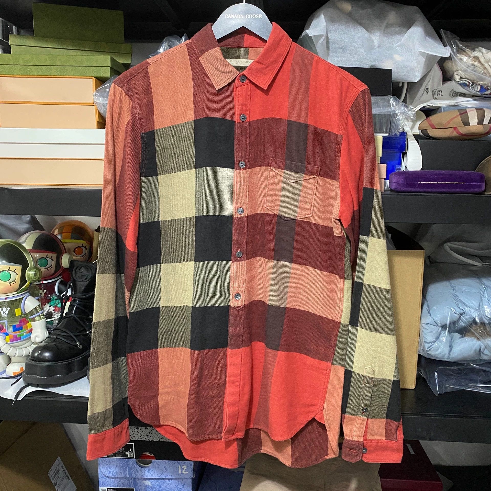 Burberry Burberry Checkered Shirt Red S Size US S / EU 44-46 / 1 - 1 Thumbnail