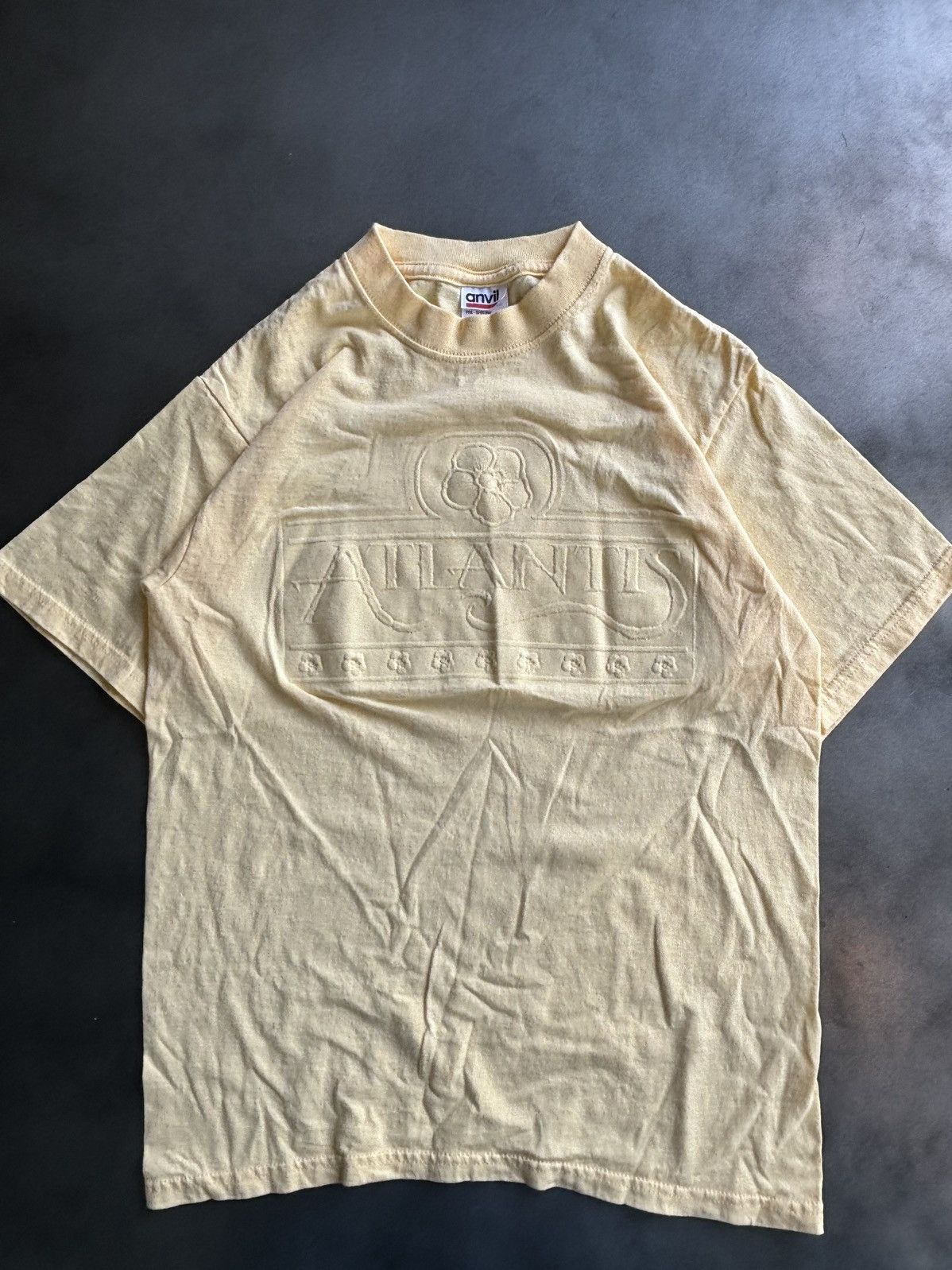 Other × Vintage Vintage Atlantis Tee 3D Puff Print Raised Anvil Butter Yello Size US S / EU 44-46 / 1 - 1 Thumbnail