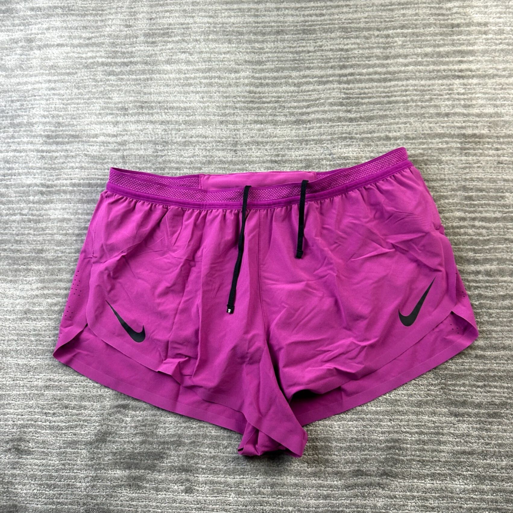 Nike Nike Aeroswift Shorts Mens Large Purple 2" Running Dri Fit ADV Racing Size US 33 - 2 Thumbnail