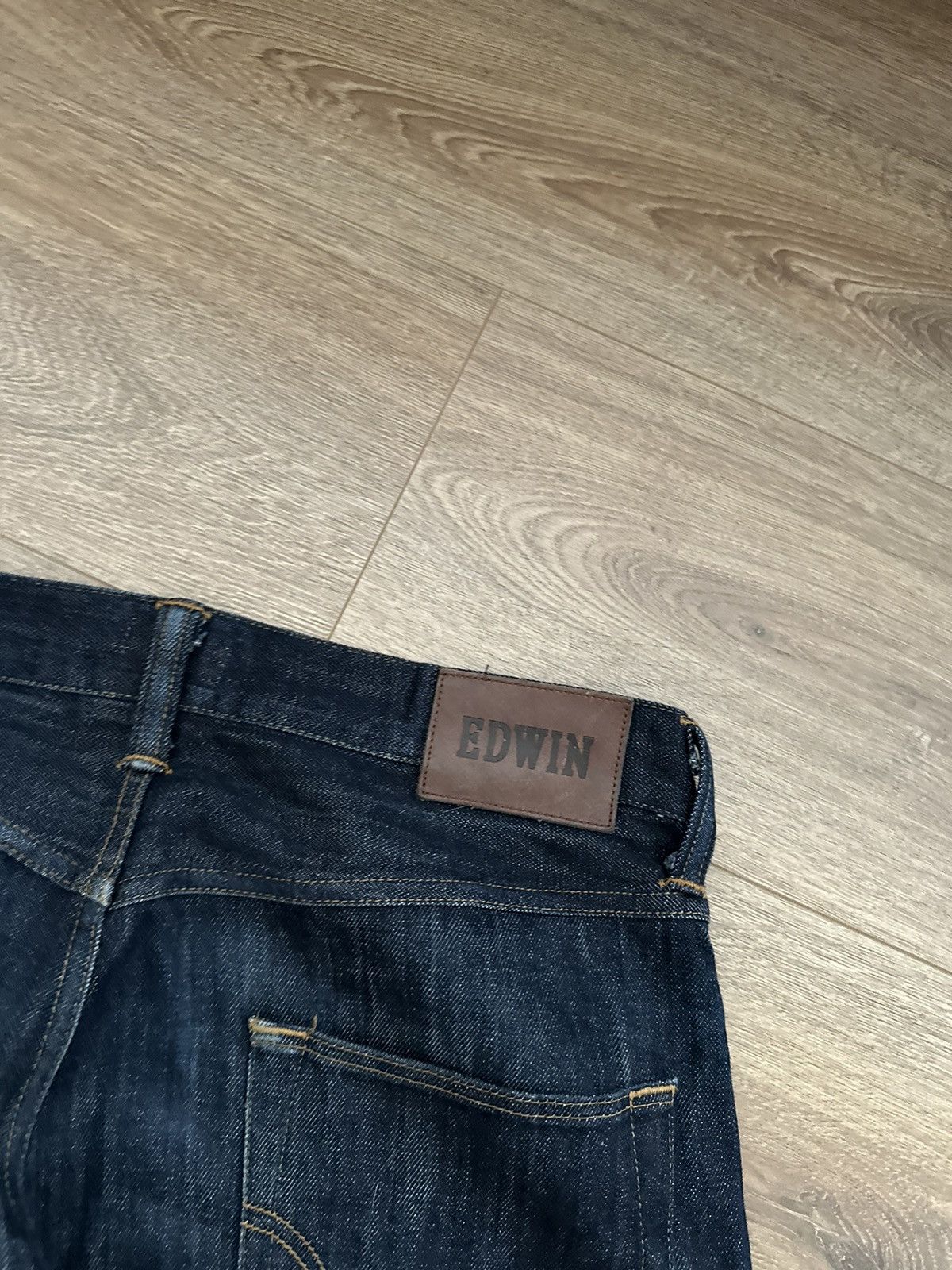 Edwin 🔥VINTAGE EDWIN SELVEDGE DENIM STRAIGHT JAPAN JEANS🔥 Size US 31 - 3 Thumbnail