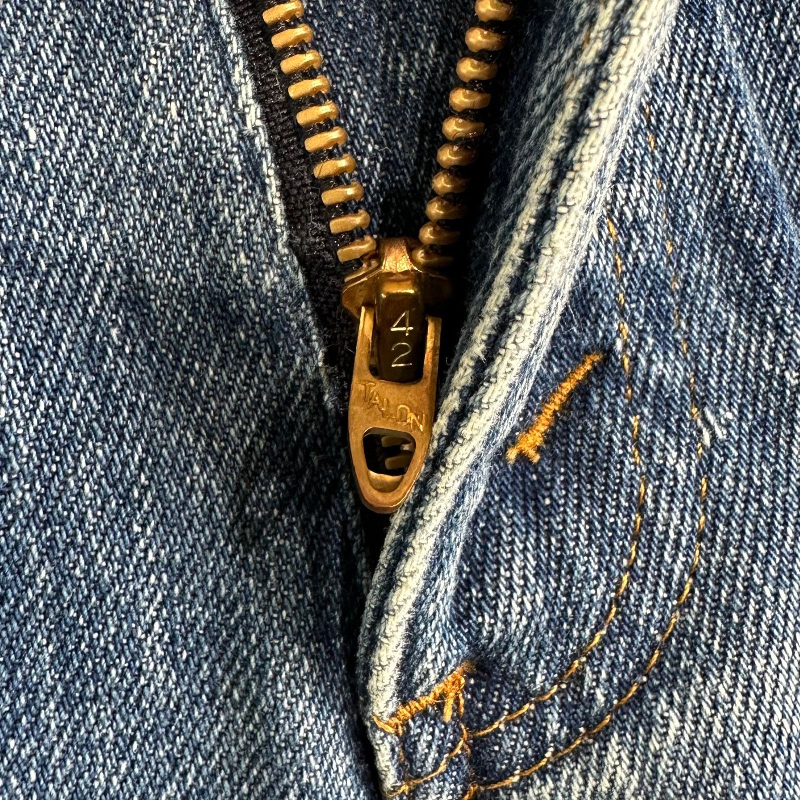 Levi's True Vintage 70s Orange Tab Levis Jeans 40x32 Medium Wash Size US 40 / EU 56 - 7 Thumbnail