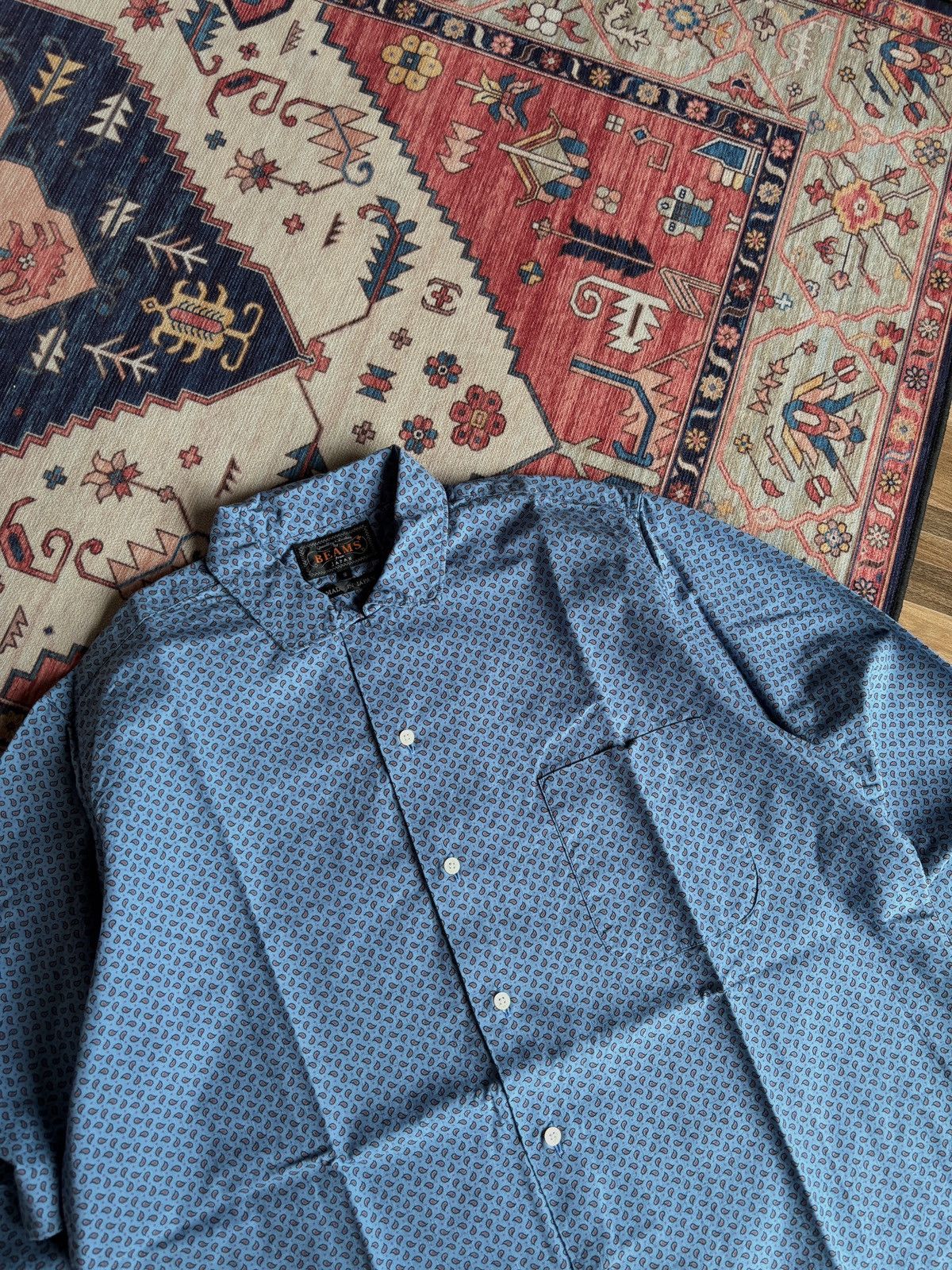 Beams Plus BEAMS PLUS PAISLAY BUTTON UP SHIRT Size US M / EU 48-50 / 2 - 10 Thumbnail