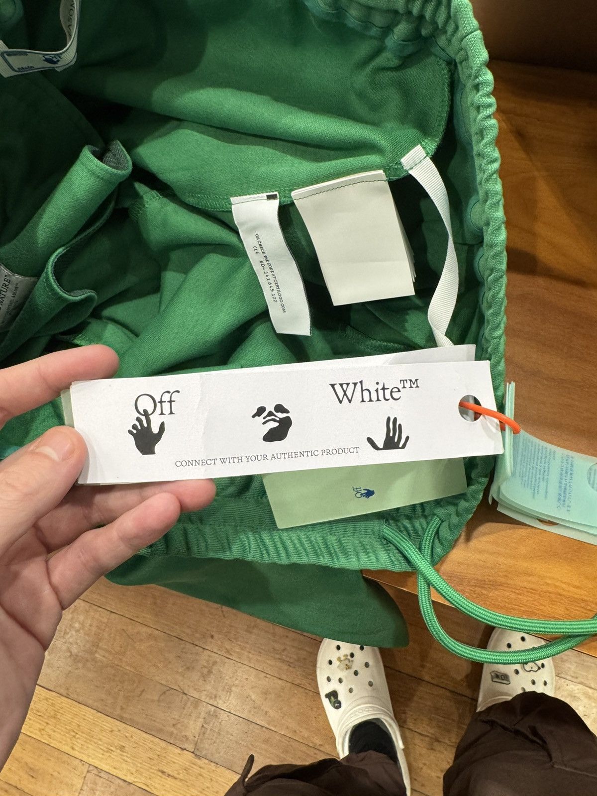 Off-White Off-White Green Eco Track Pants Size US 36 / EU 52 - 12 Thumbnail
