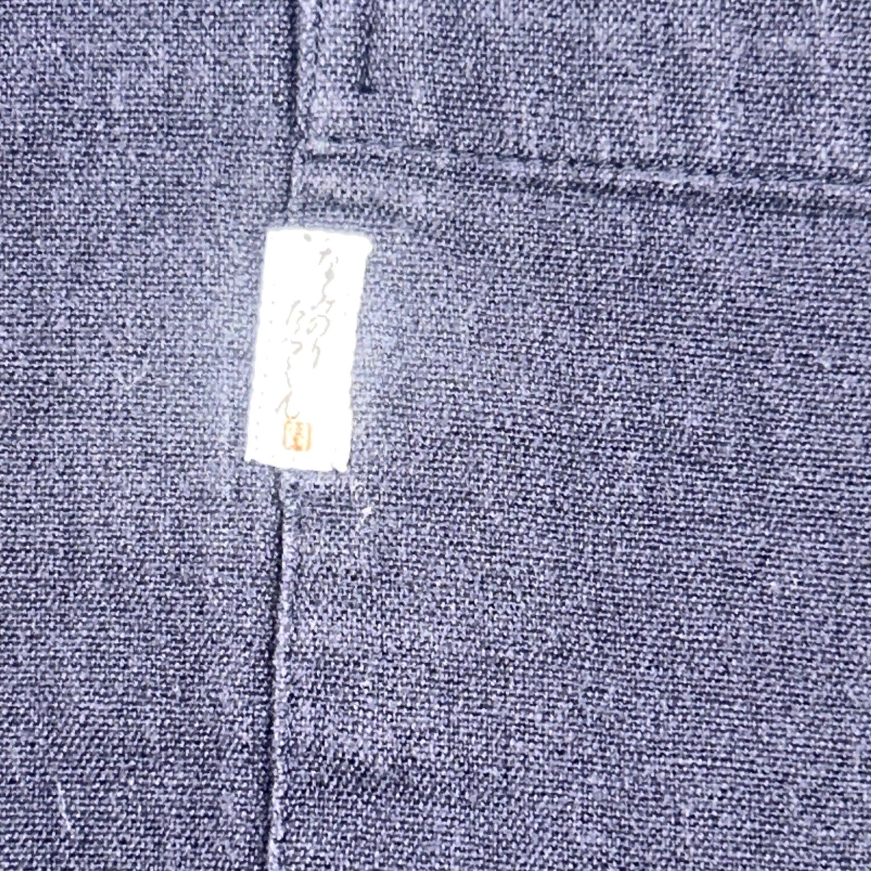 Vintage Naminori Tatsujin Button-Up Shirt Navy Blue Japan 2XL Long Sleeve Crew Neck Cotton Men Size US XXL / EU 58 / 5 - 3 Thumbnail