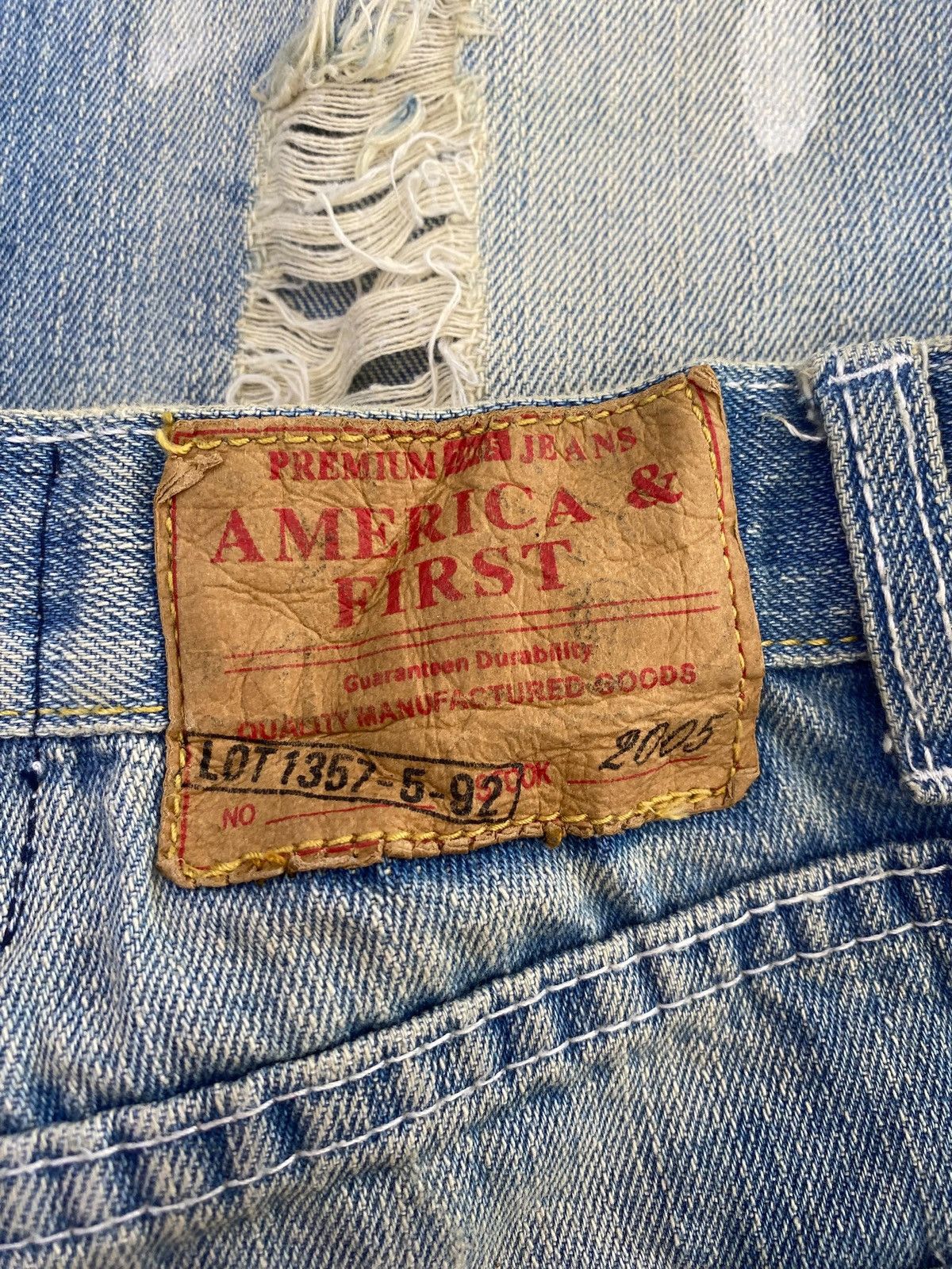 Other America & First Brand Ripped Faded Wash Style Baggy Jeans Size US 30 / EU 46 - 10 Thumbnail