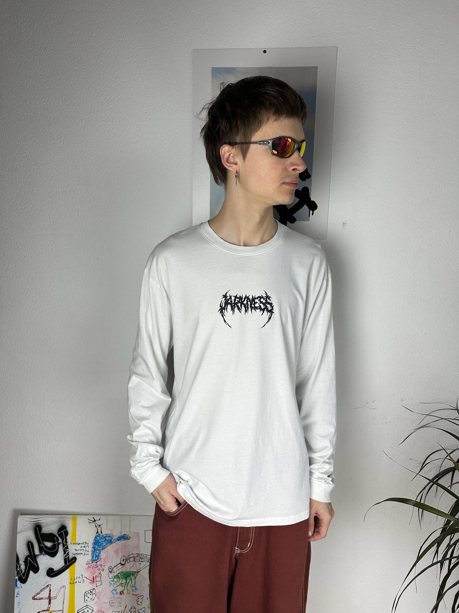 Tribal Streetwear Rare Vintage 00s Tribal Long Sleeve Tatoo Rave Rock Metal Size US L / EU 52-54 / 3 - 3 Thumbnail