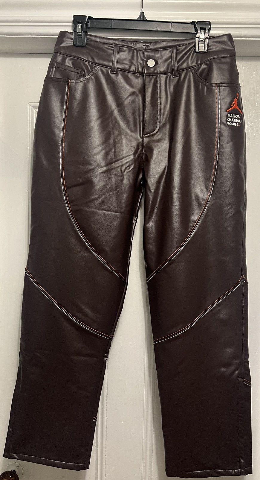 Authentic Jordan Brand Maison Chateau Rouge Pleather Pants