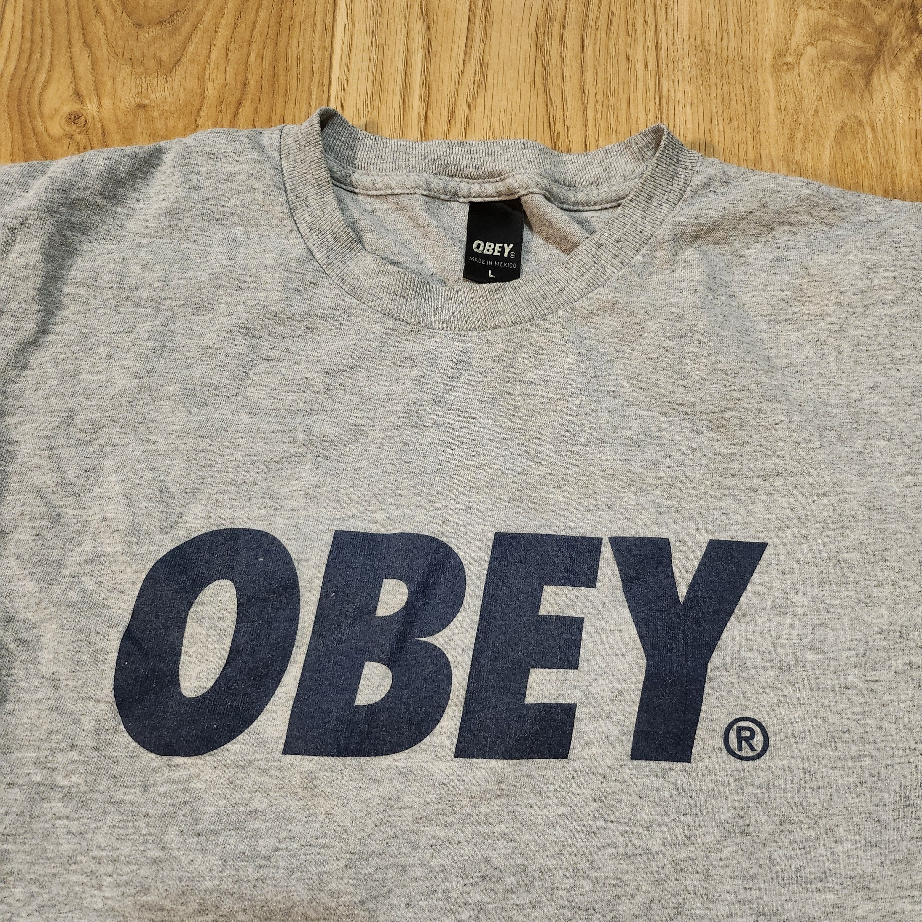 Obey OBEY Gray Logo Tee Size US L / EU 52-54 / 3 - 2 Thumbnail