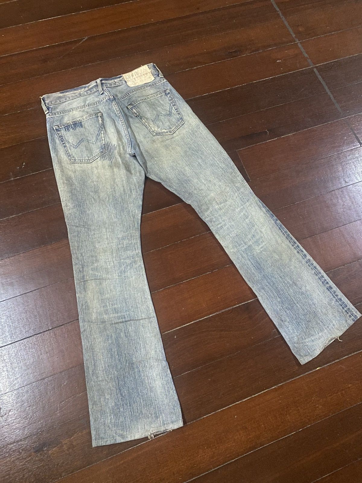 Edwin EDWIN EXCLUSIVE VINTAGE XV JEANS bootcut wide leg rework Size US 33 - 11 Thumbnail