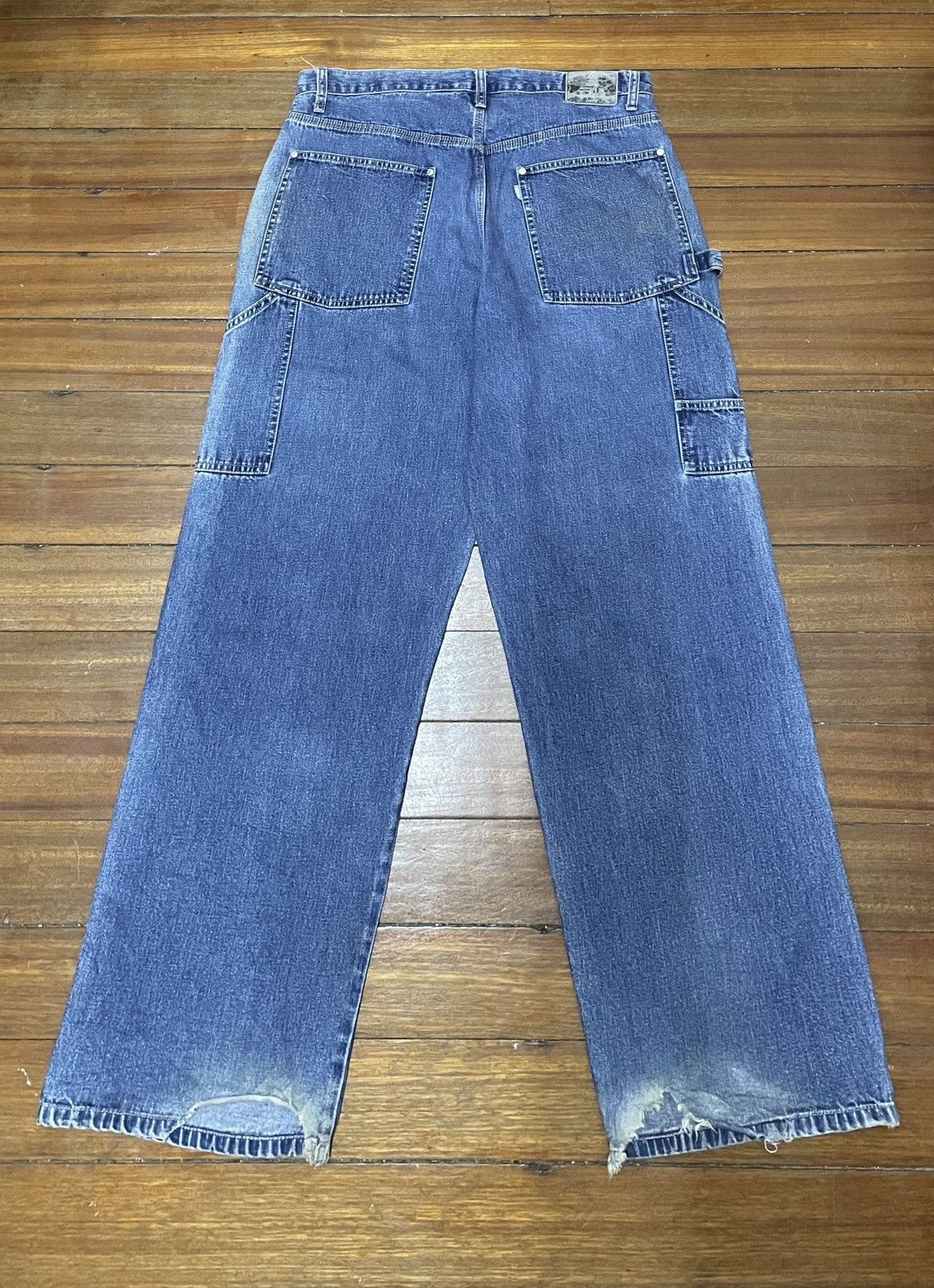 Levi's Very Rare Vintage Levis SilverTab Carpenters Baggy 2000s Size US 34 / EU 50 - 2 Thumbnail