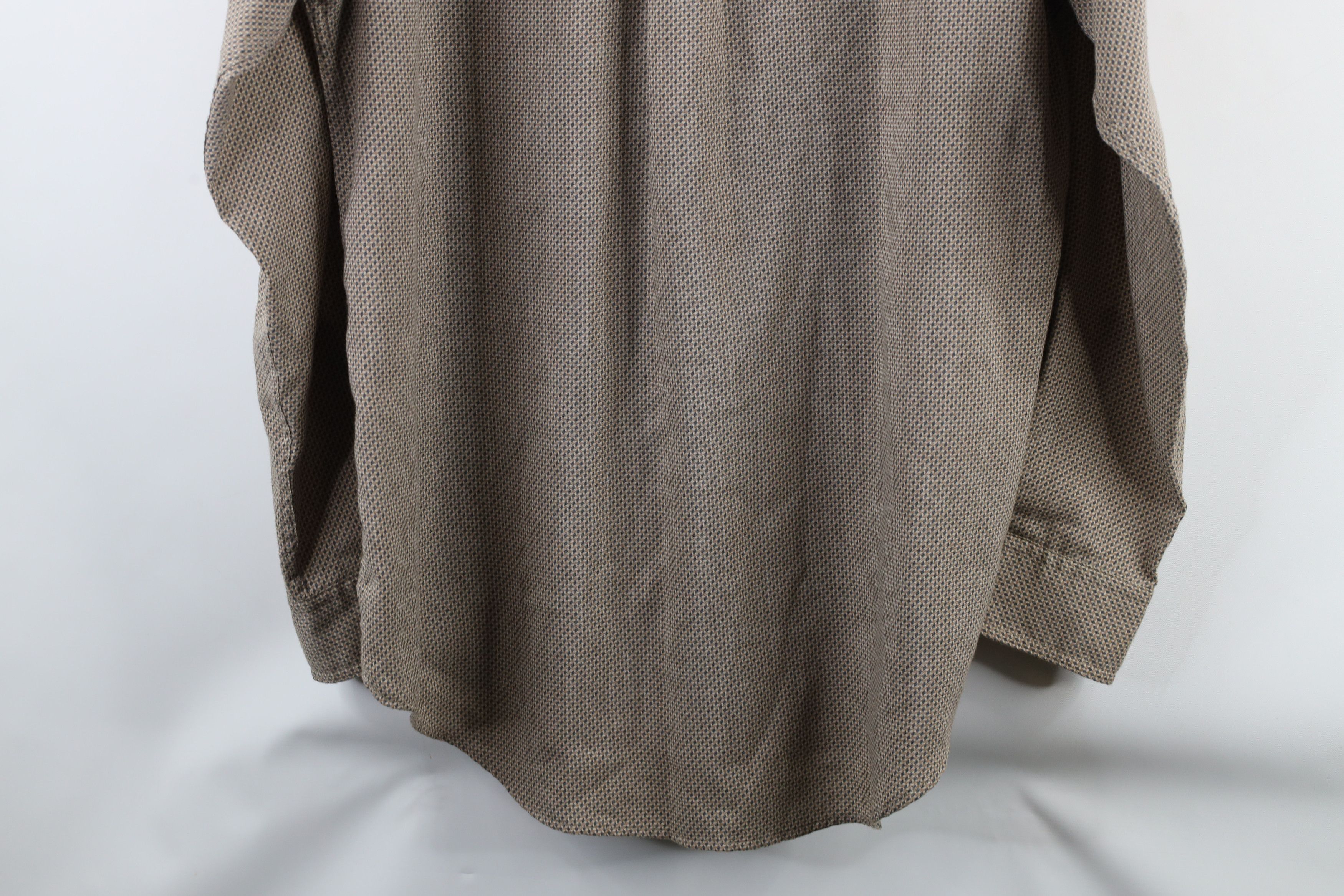 Nautica × Vintage Vintage 90s Nautica Rayon Blend Collared Button Shirt Beige Size US M / EU 48-50 / 2 - 10 Thumbnail
