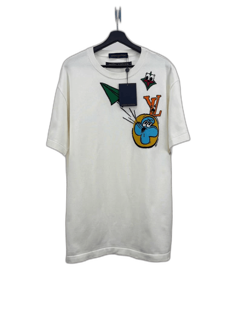Louis Vuitton Louis Vuitton Paper Plane Short Sleeve Knit Size US M / EU 48-50 / 2 - 1 Thumbnail