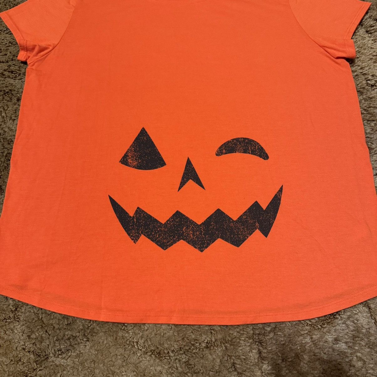 Vintage Vintage Halloween Pumpkin Maternity T-Shirt Orange XLarge Size XL / US 12-14 / IT 48-50 - 2 Thumbnail