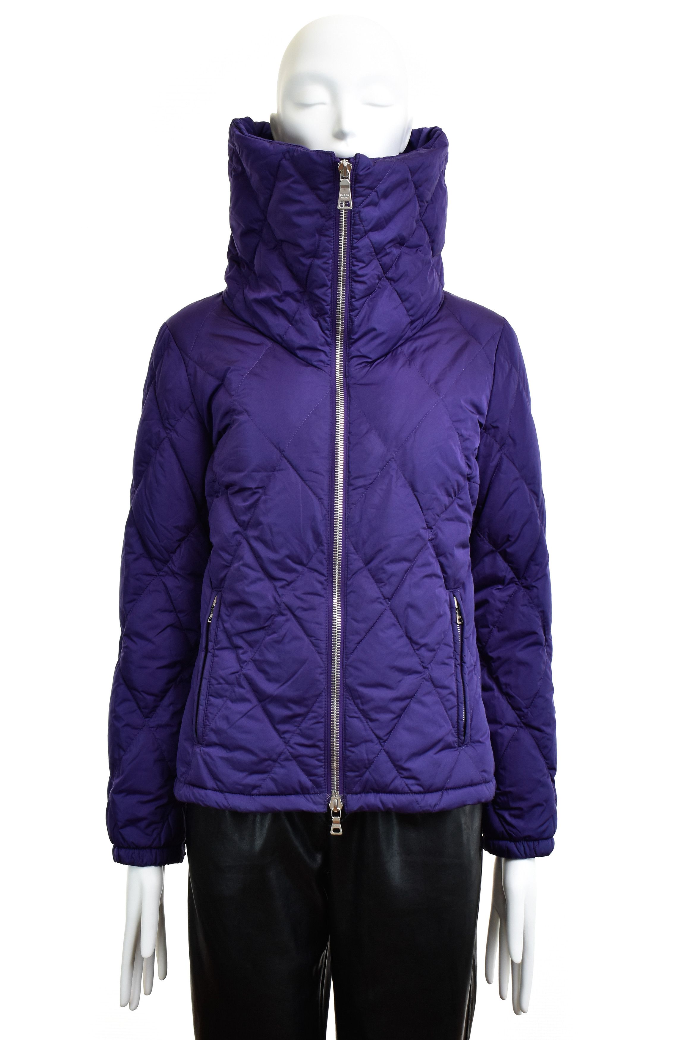 Prada PRADA 280061 Down Puffer Ski Jacket High Collar Coat Size 40 Size S / US 4 / IT 40 - 3 Thumbnail