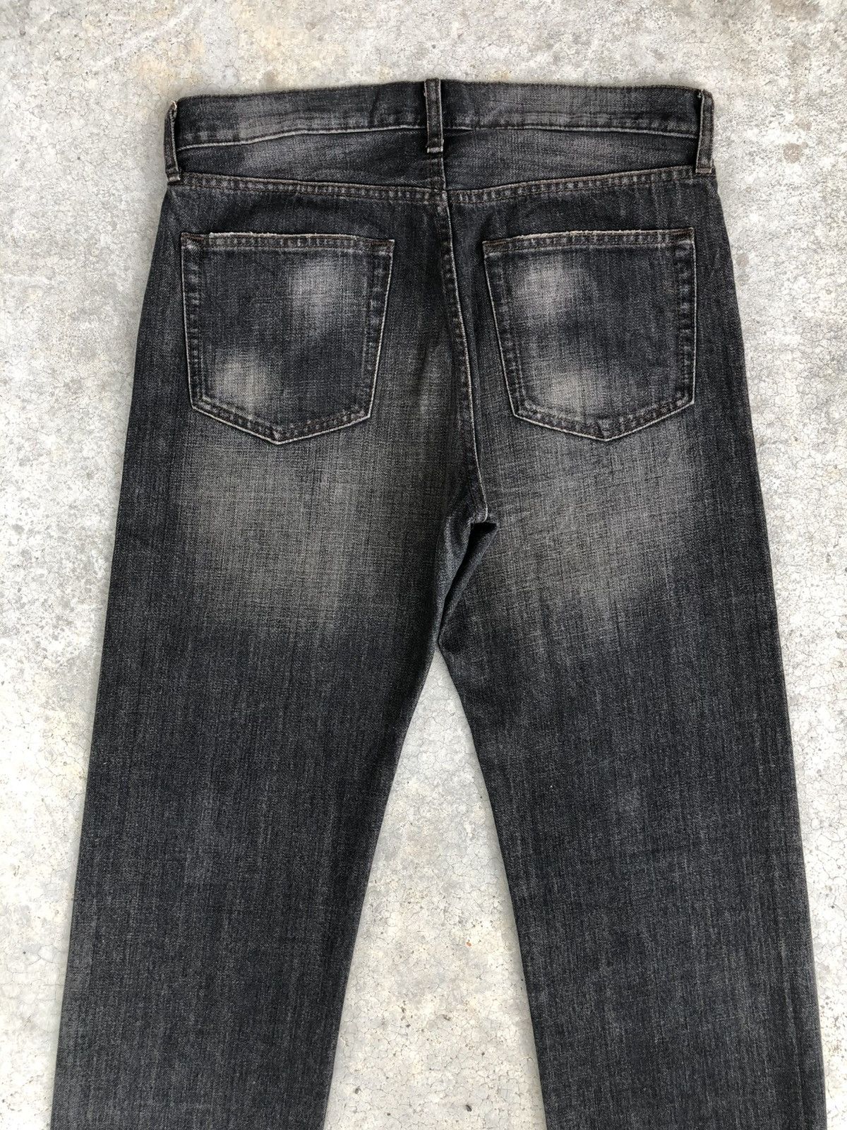 If Six Was Nine Mudwash Uniqlo Distressed Jeans Size US 32 / EU 48 - 8 Thumbnail