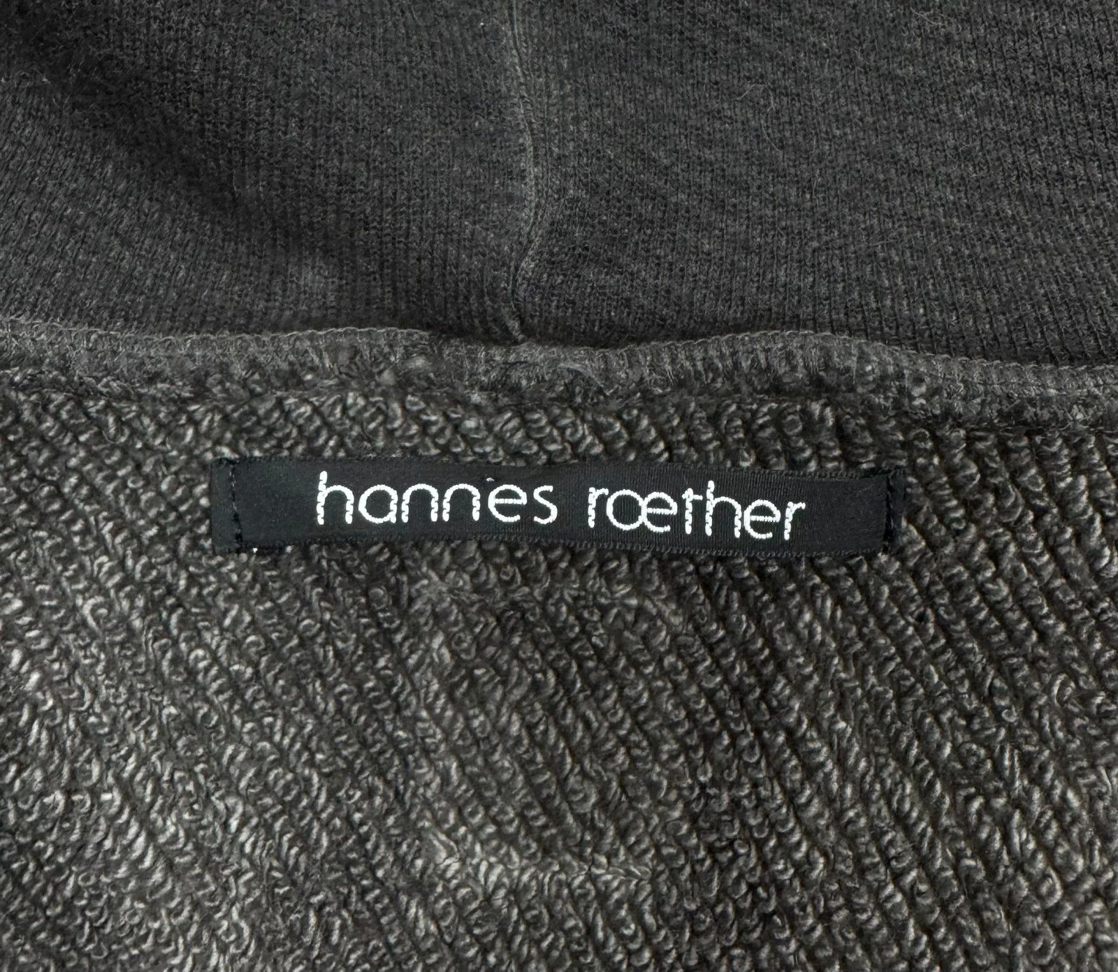 hannes roether Hannes Roether Poncho Hooded Cotton Garment Dyed One Size Size ONE SIZE - 12 Thumbnail