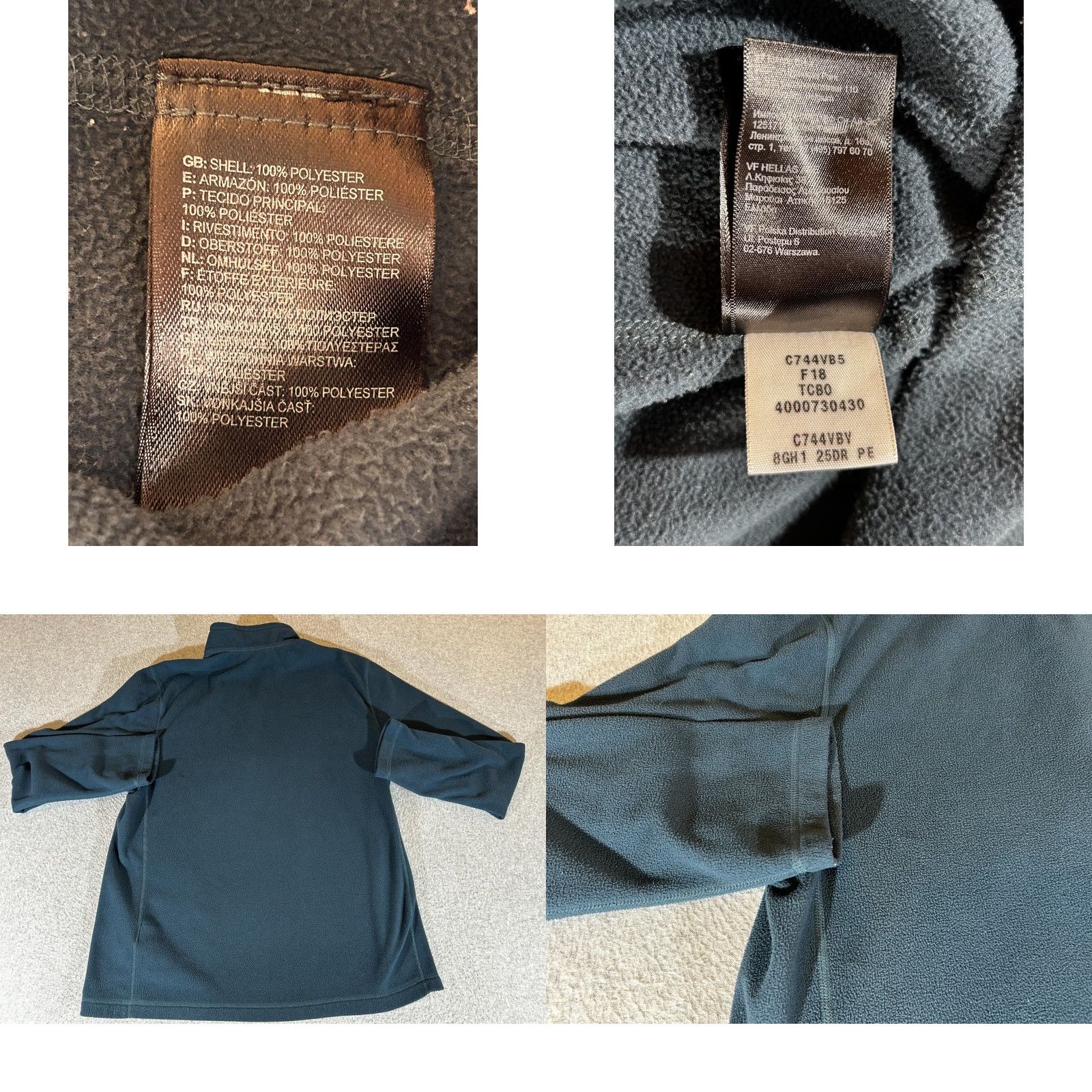 The North Face The North Face Pullover Mens M Blue 1/4 Zip Fleece Sweater Hiking Outdoor Size US M / EU 48-50 / 2 - 8 Thumbnail