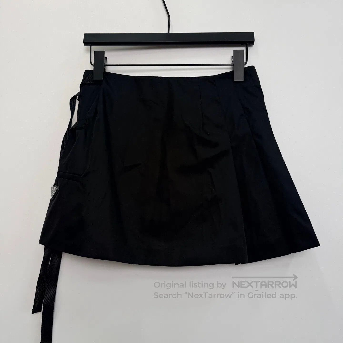Prada Prada Lightweight Recycled Nylon Wrap Skirt| Size 37" - 3 Thumbnail