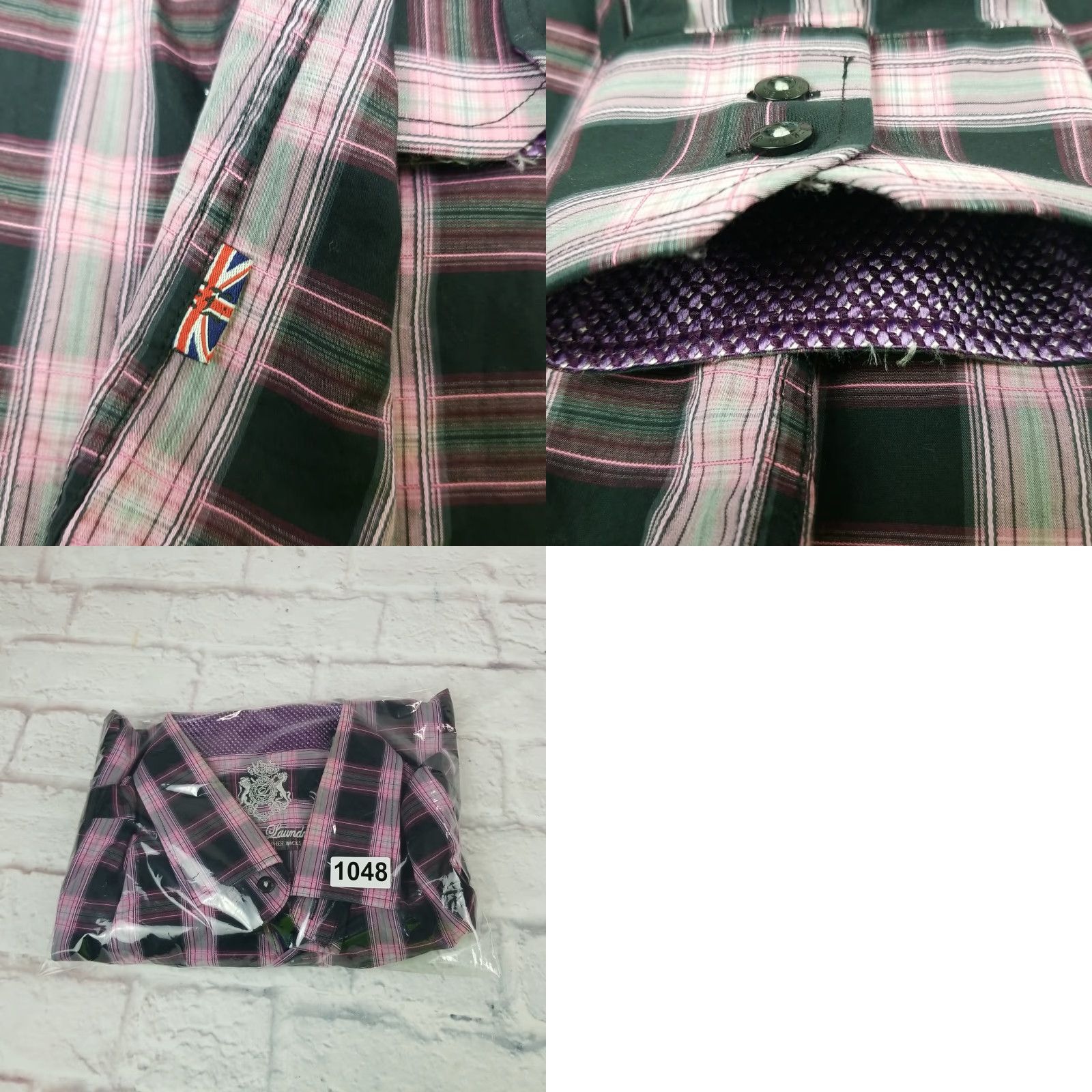 English Laundry English Laundry Button Up Shirt Mens 17 1/2 Plaid Multicolor Long Sleeves Size US L / EU 52-54 / 3 - 9 Thumbnail