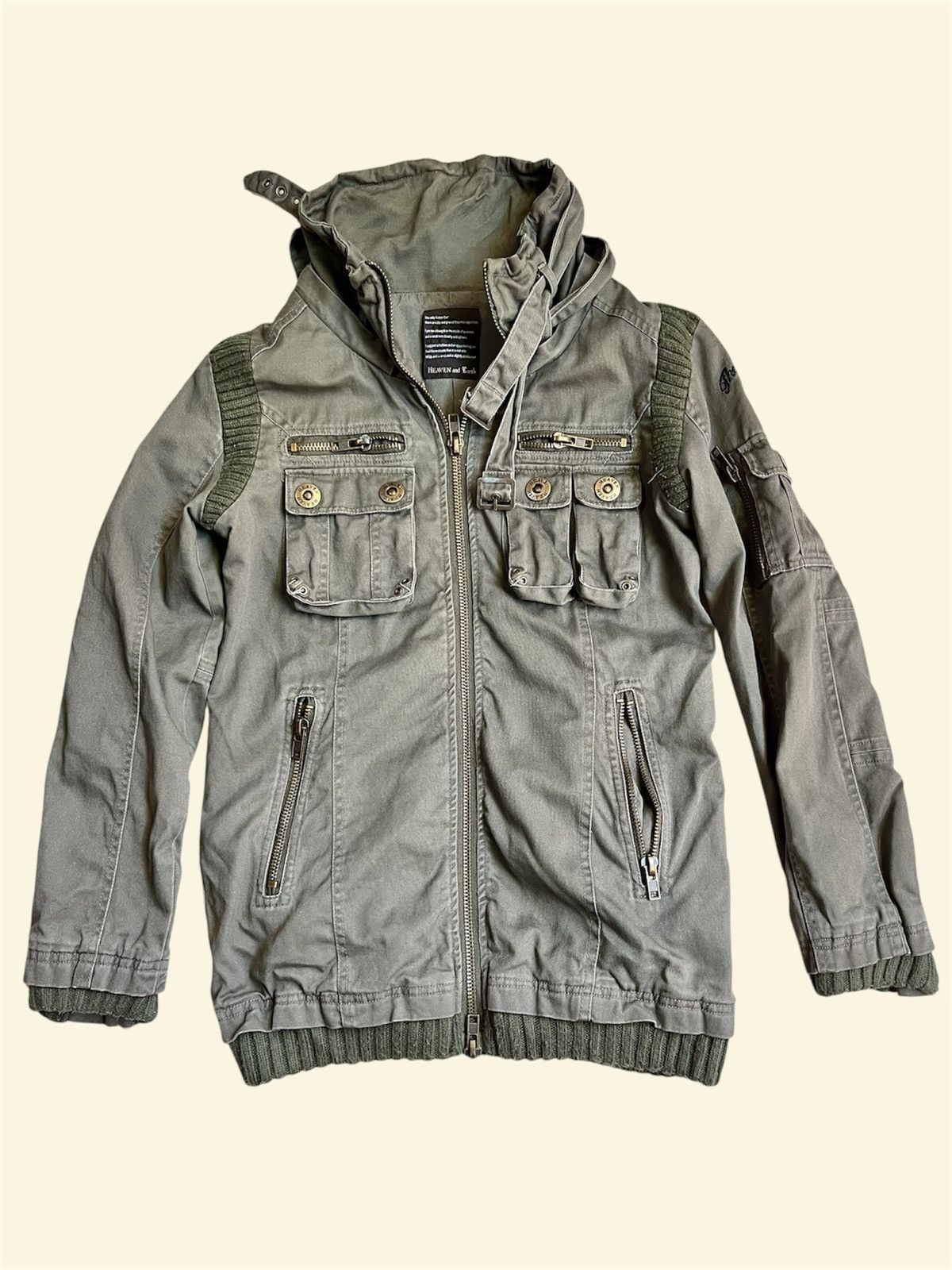 Japanese Brand Heaven and Earth Military Jacket Skull Gimmick Size US S / EU 44-46 / 1 - 1 Thumbnail