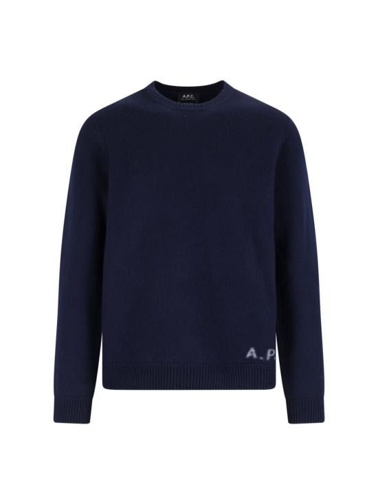 A.P.C. A.P.C. Men Sweater WVBDJ H23059 IAK Blue Size US M / EU 48-50 / 2 - 1 Thumbnail