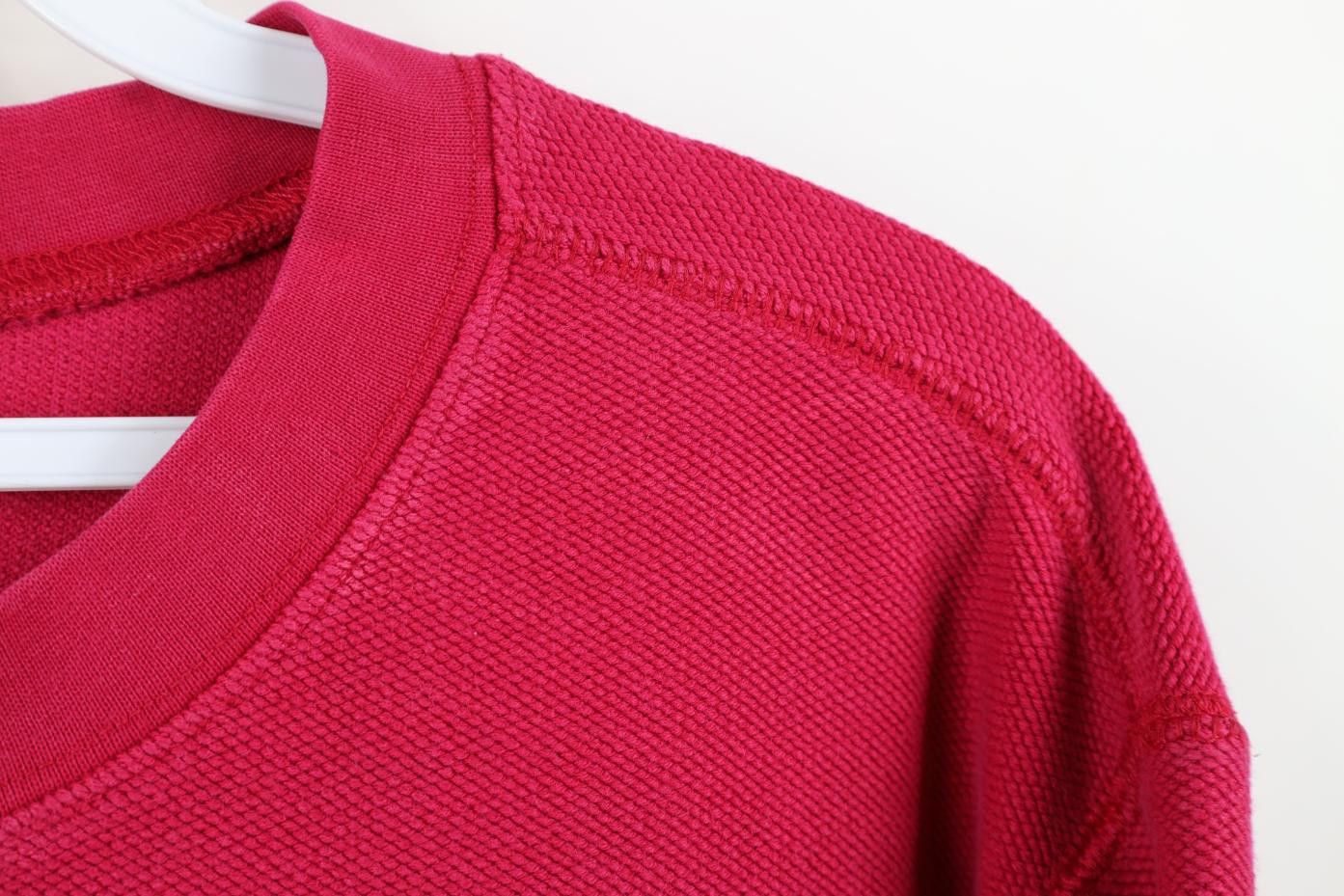 Lands' End Vintage 90s Lands End Thermal Knit Crewneck Sweater Pink Size US M / EU 48-50 / 2 - 4 Thumbnail