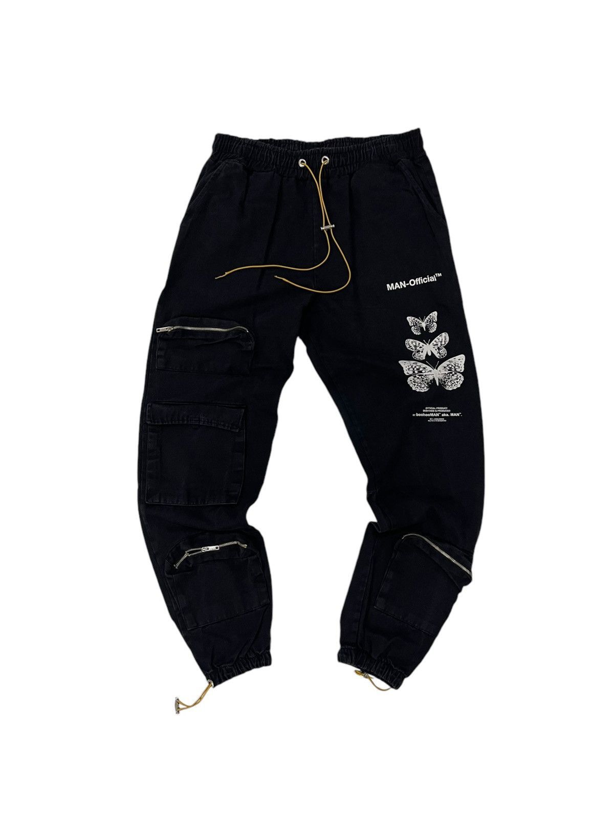 Other BOOHOOMAN MAN OFFICIAL TWILL CARGO BUTTERFLY PRINT TROUSER Size US 32 / EU 48 - 1 Thumbnail