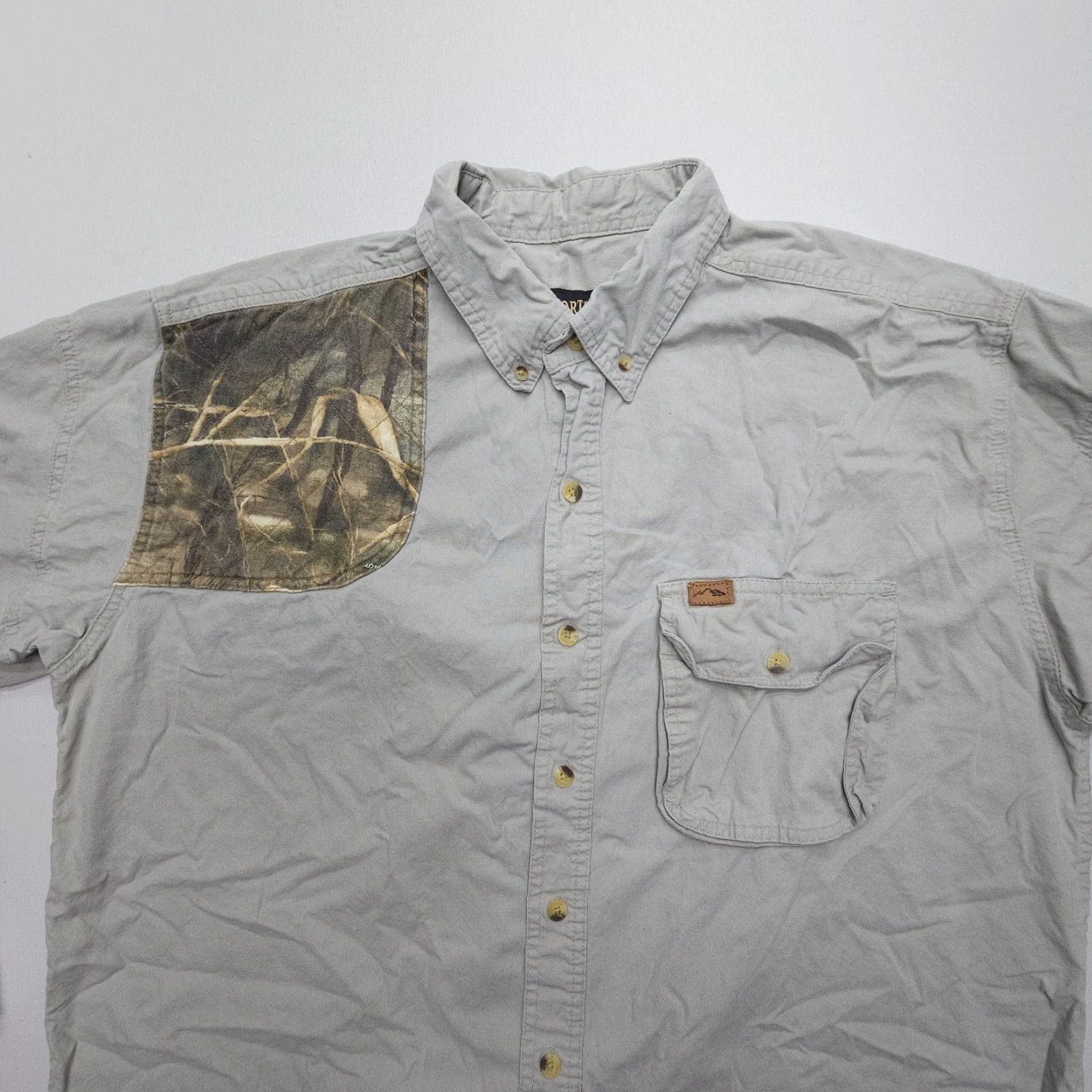 Warehouse Sportsmans Warehouse Canvas Shooting Shirt Mens XL Camouflage Accents Button-Up Outdoor Size US XL / EU 56 / 4 - 6 Thumbnail