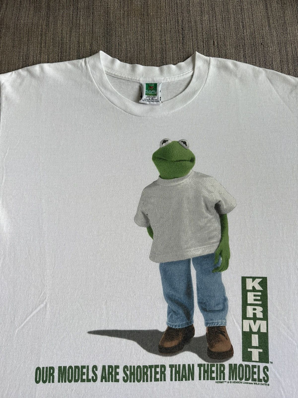 Vintage 90’s Kermit The Frog Feature Models Parody USA TEE