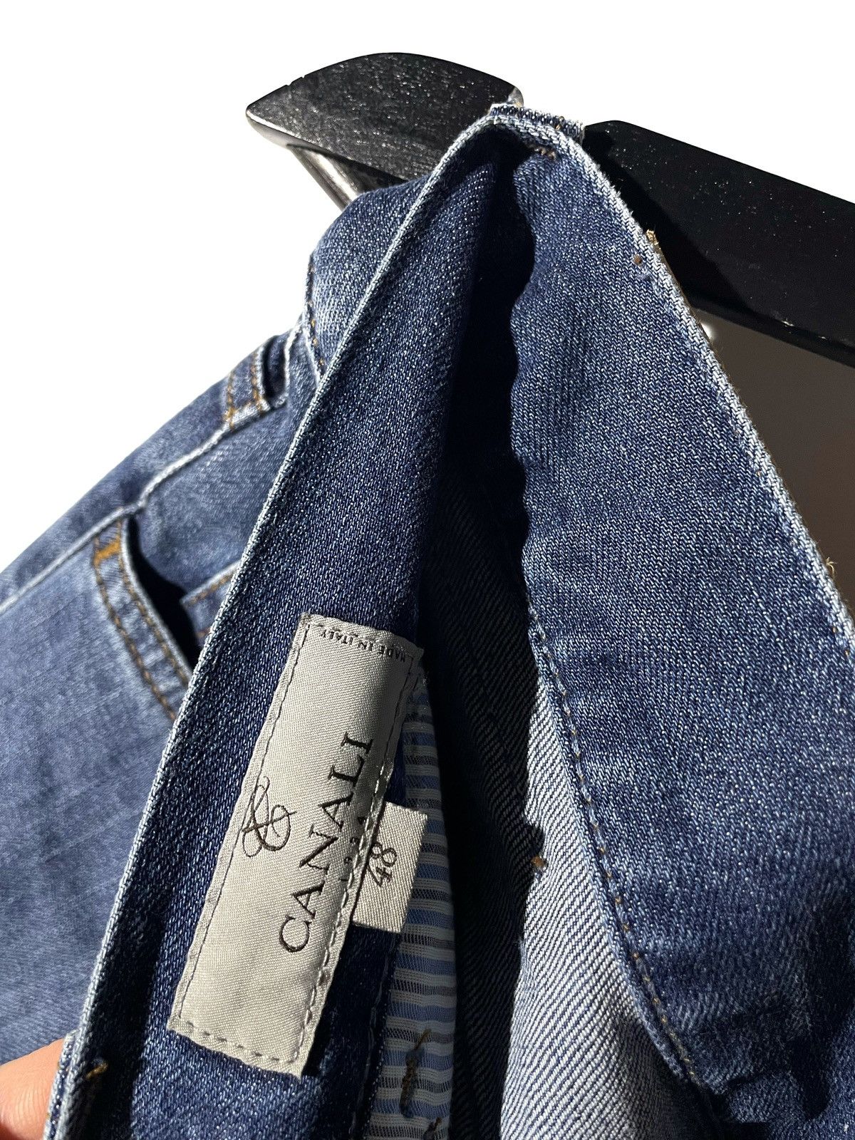 Canali Blue Casual Jeans Men Elastane Size 48 Luxury Denim