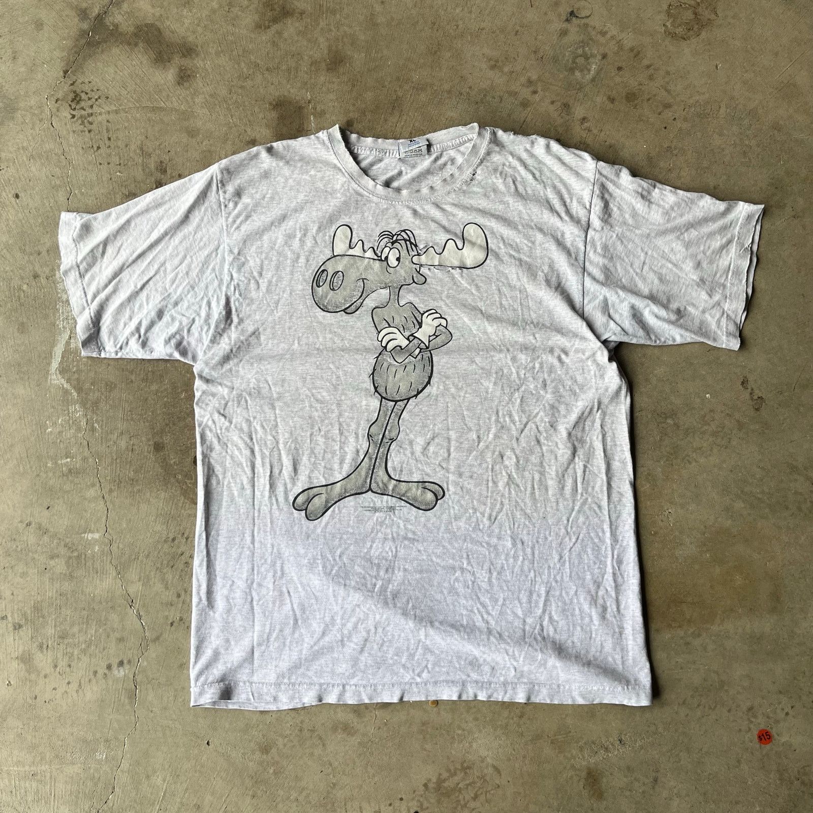 Vintage VINTAGE BULLWINKLE AND FRIENDS 90S CARTOON SHIRT XL GRAY Size US XL / EU 56 / 4 - 2 Thumbnail