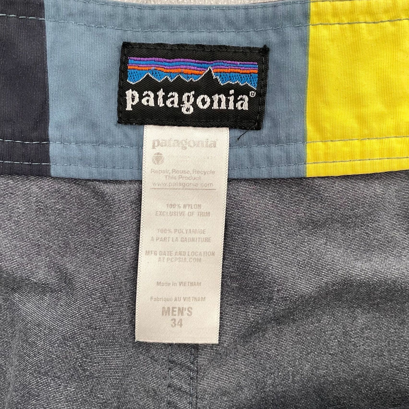 Patagonia Patagonia Shorts Adult 34 Blue Swim Trunks Lightweight Board Outdoors Logo Mens Size US 34 / EU 50 - 5 Thumbnail