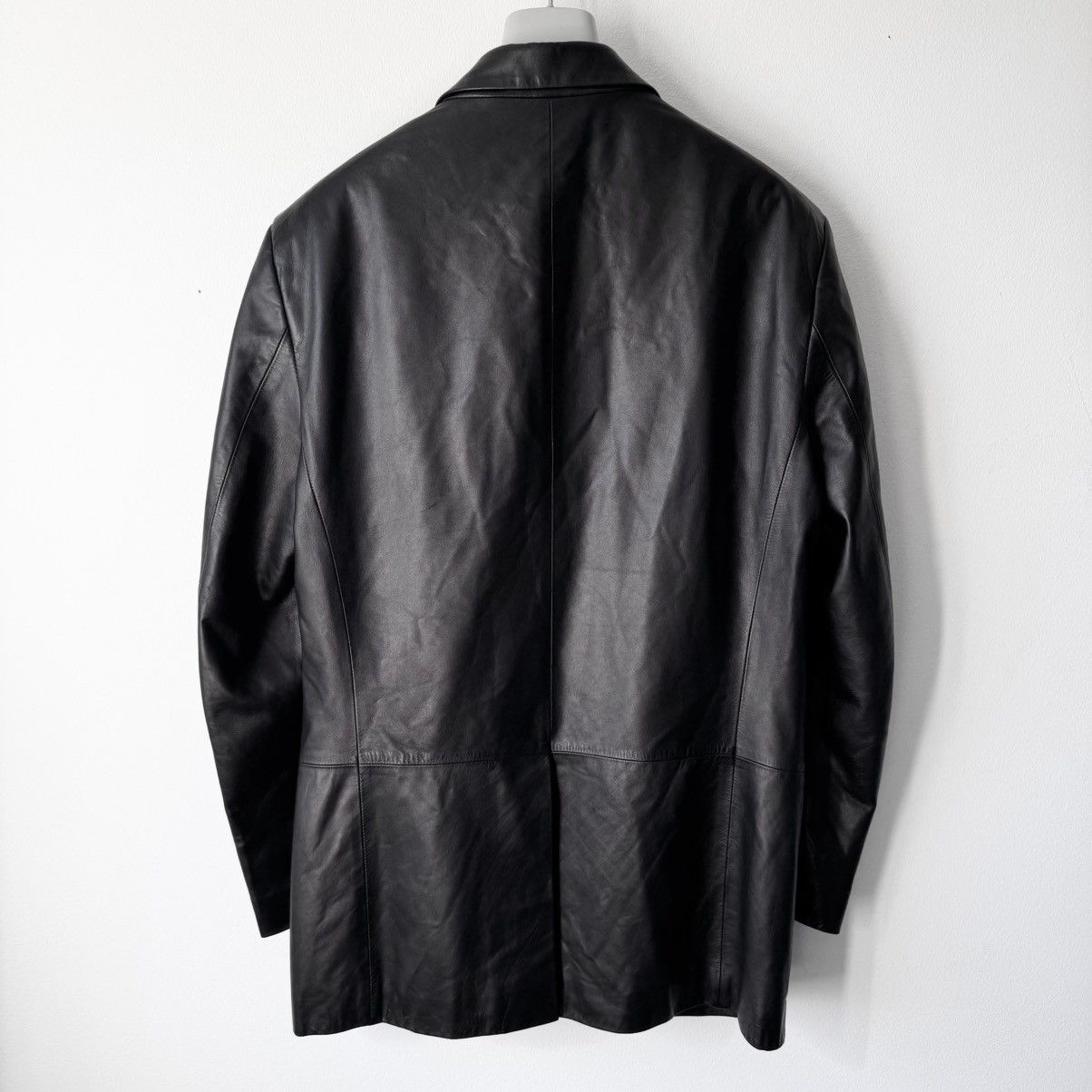 Jil Sander Jil Sander 2000’s Black Lamb Leather Blazer Jacket Size US M / EU 48-50 / 2 - 5 Thumbnail