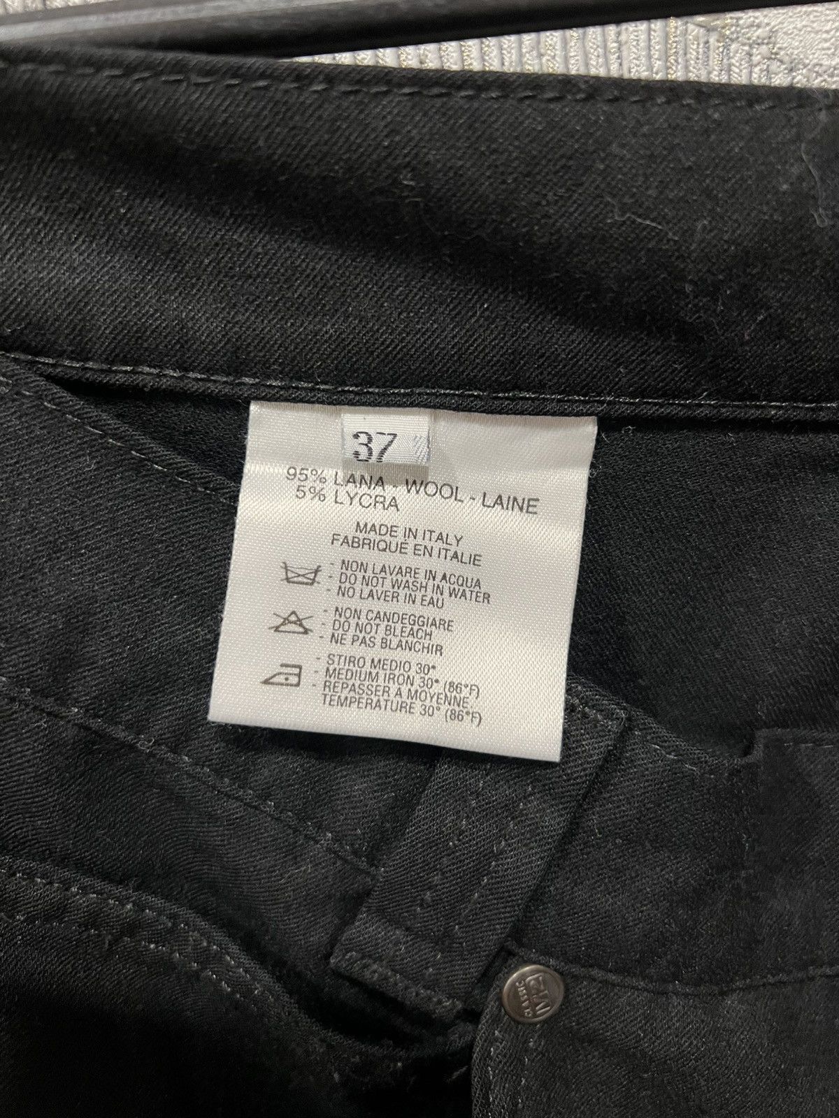 Versace × Vintage Versace Classic V2 Vintage Black Wool Casual Pants Size US 37 - 3 Thumbnail