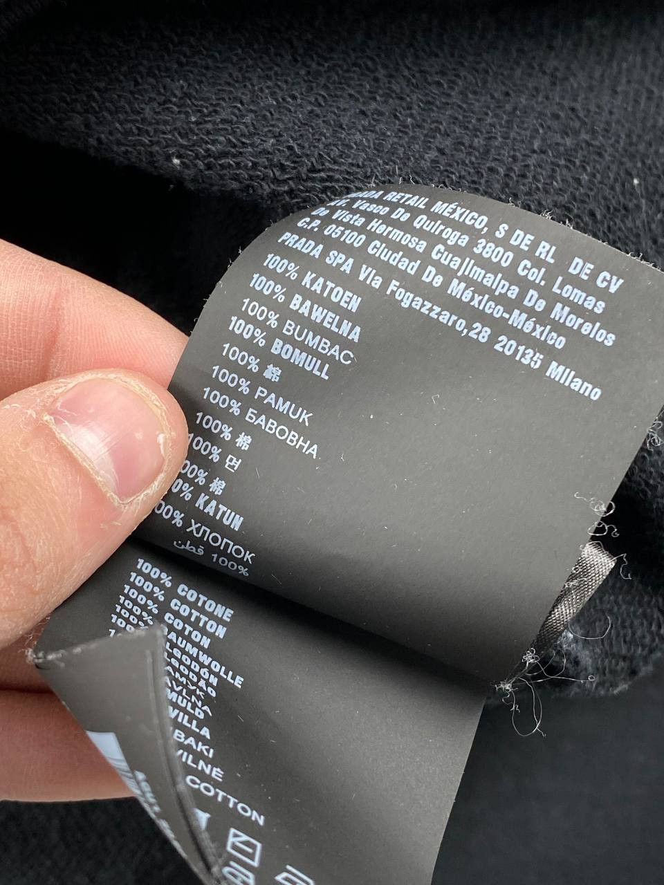 Prada Prada Black Tab Hoodie Size US XL / EU 56 / 4 - 11 Thumbnail