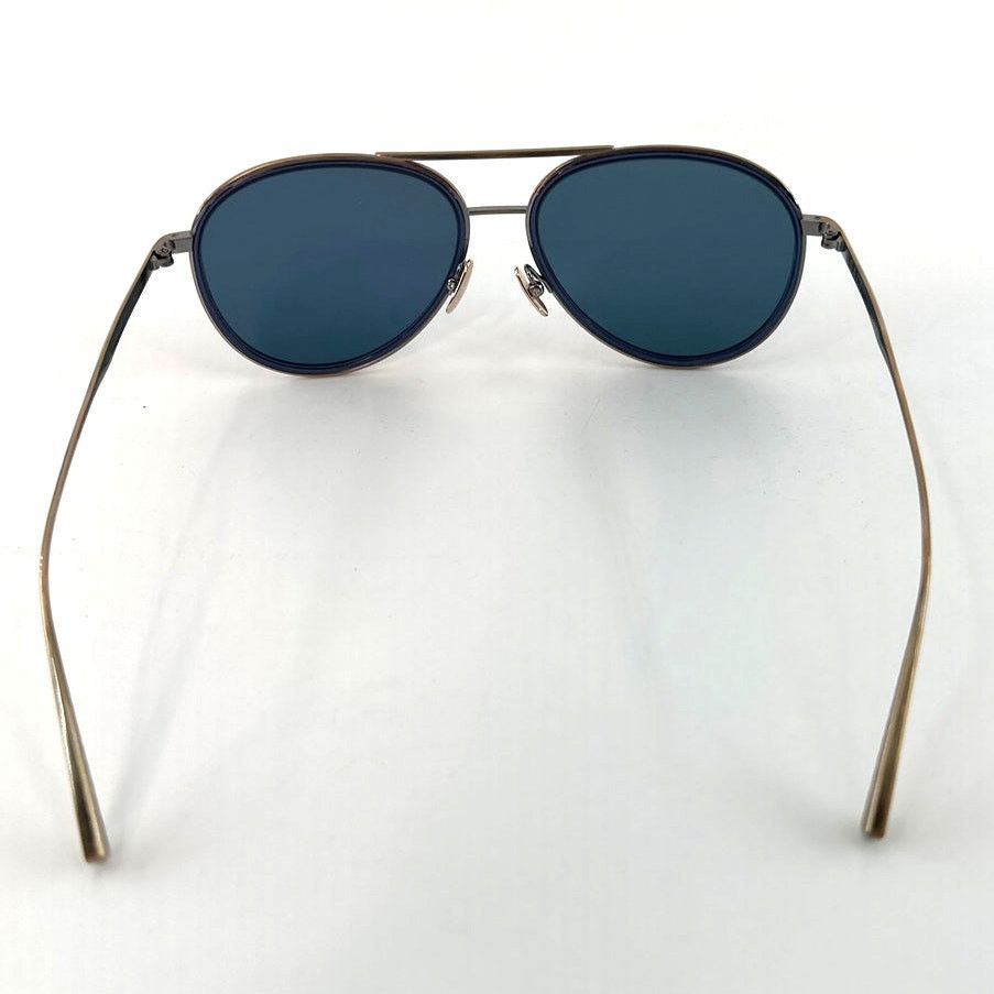 SALT. Optics Salt. Unisex Antique Gold Indigo Blue Columbia 59 Sunglasses Size ONE SIZE - 7 Thumbnail