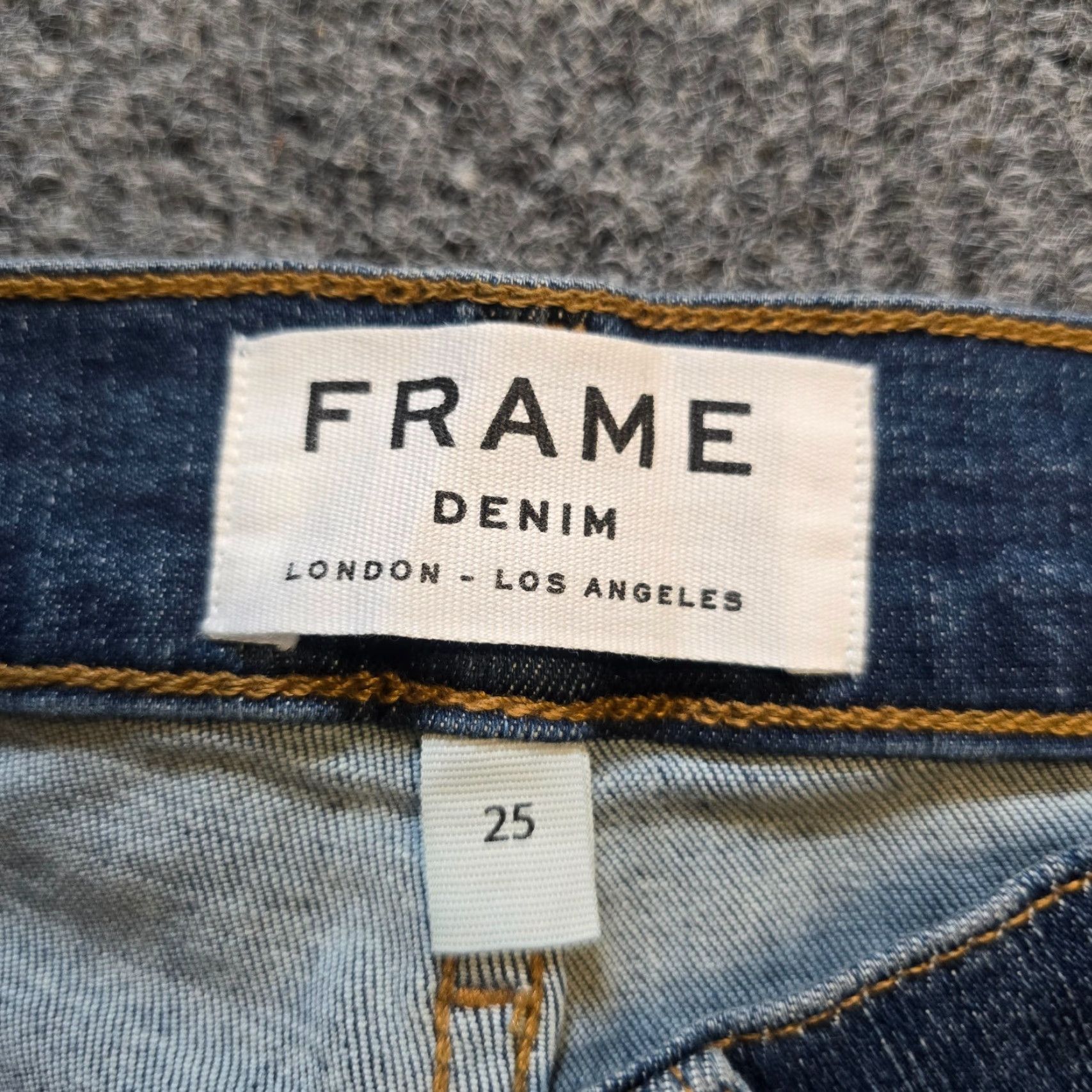 Frame FRAME Jeans Womens Size 25 Blue Le Skinny De Francoise High Rise Side Zip Casual Shirt? Size 42" / US 20 - 5 Thumbnail