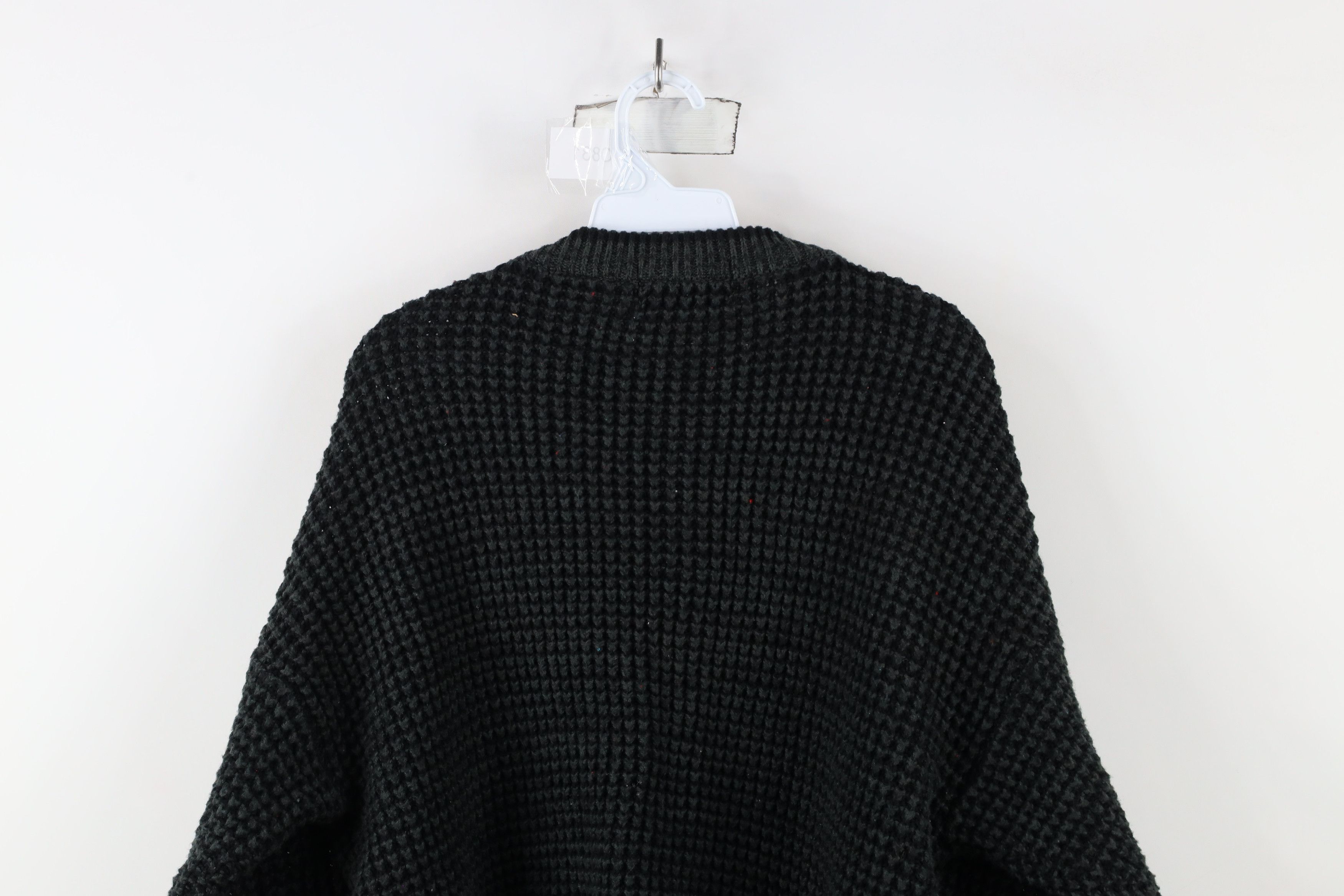 Vintage Vintage 90s Streetwear Textured Ribbed Knit Crewneck Sweater Size US L / EU 52-54 / 3 - 6 Thumbnail