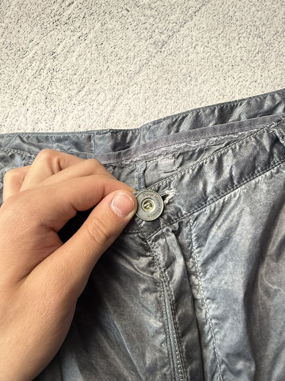 Vintage David Mayer Noman Nylon Metal cargo Shorts Stone Island Styl Size US 32 / EU 48 - 9 Thumbnail