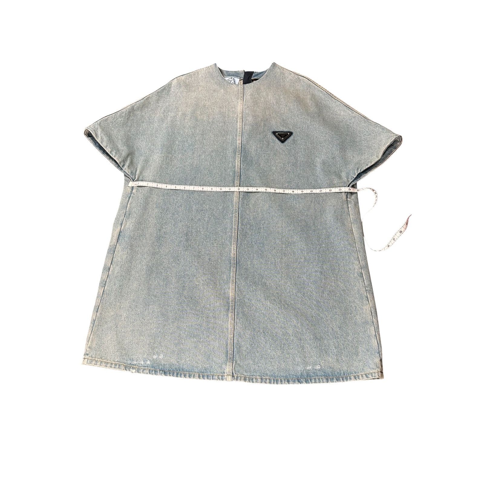 Prada Prada Denim Shift Dress Light Blue Size 38 Excellent Size M / US 6-8 / IT 42-44 - 8 Thumbnail