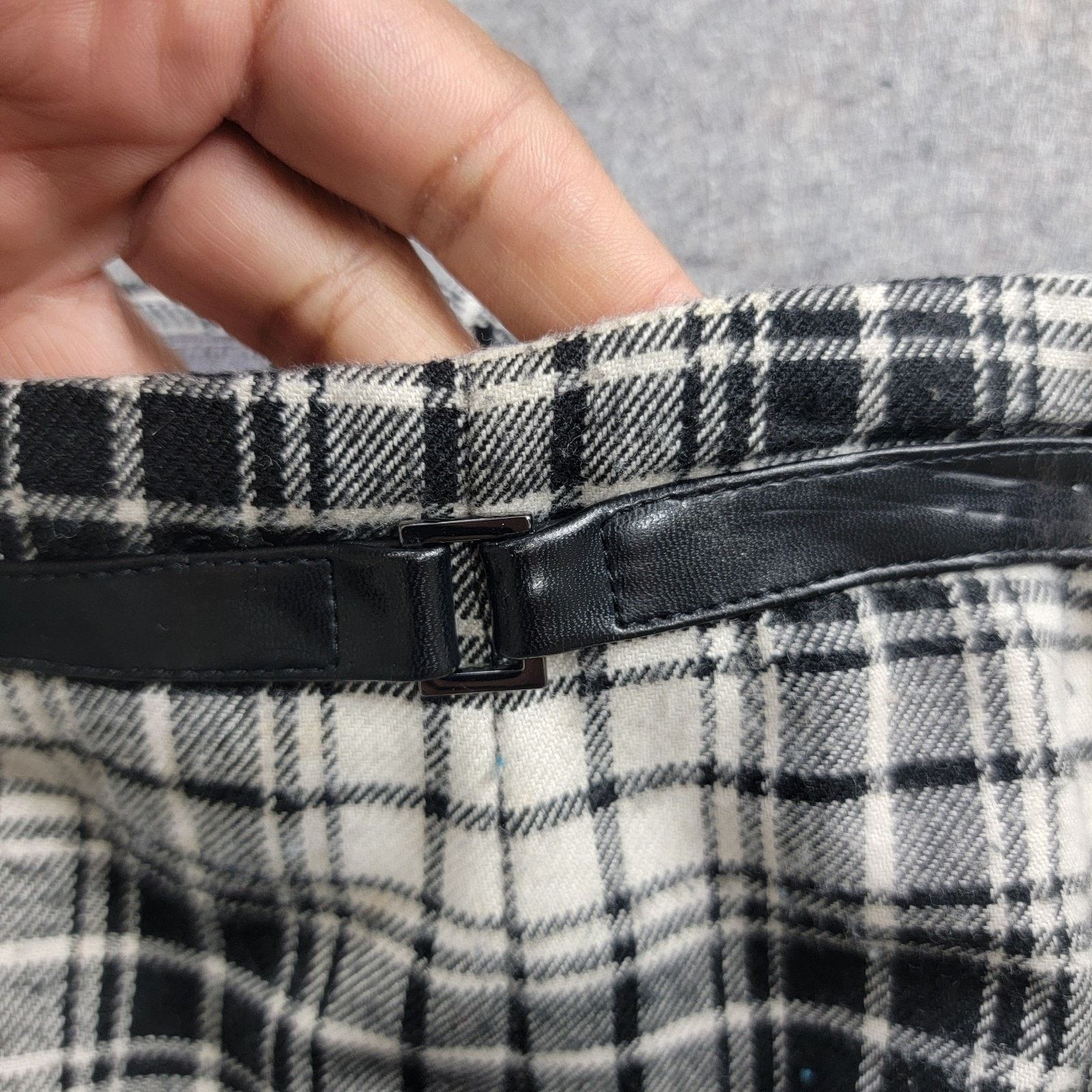 Vintage Stonebridge Y2K Plaid Check Maxi Pencil Skirt Front Slit Size 28" / US 6 / IT 42 - 8 Thumbnail