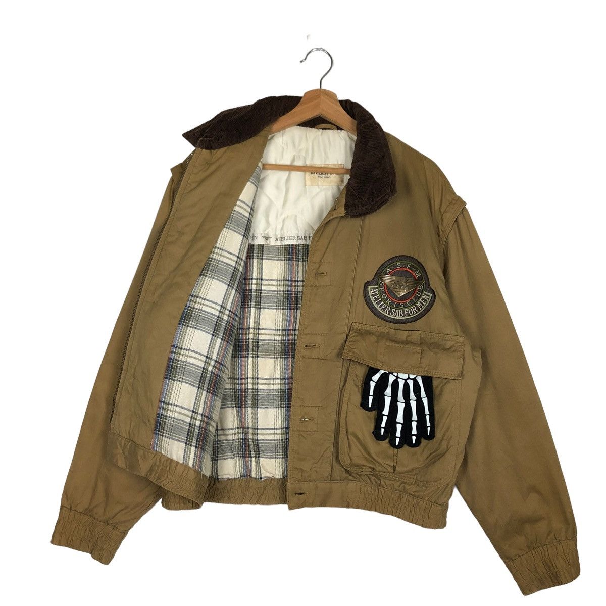 Vintage 💥90’s Riot Riot Vintage Bomber Jacket Atelier Sab For Men Size US M / EU 48-50 / 2 - 7 Thumbnail