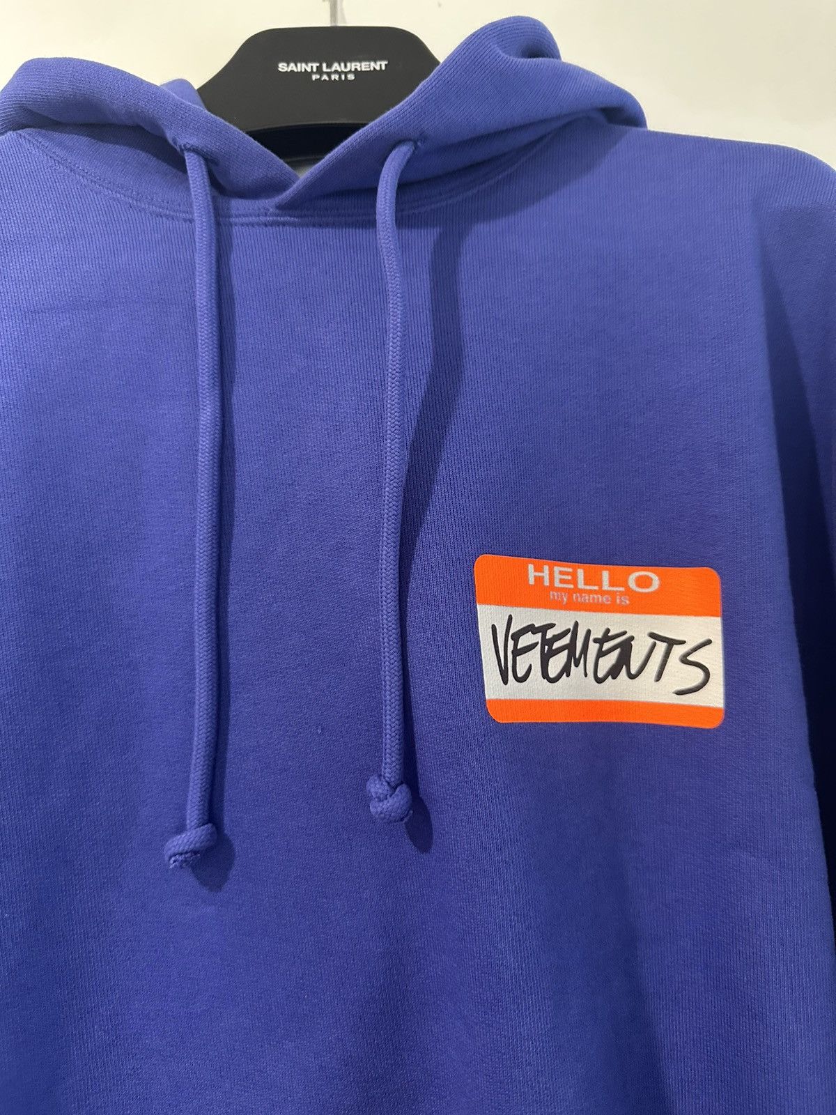 Vetements Hello My name is vetements hoodie Size US S / EU 44-46 / 1 - 4 Thumbnail
