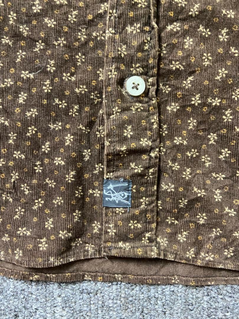 PPFM PPFM Corduroy Shirt with Small Floral Print (201) Size US M / EU 48-50 / 2 - 7 Thumbnail